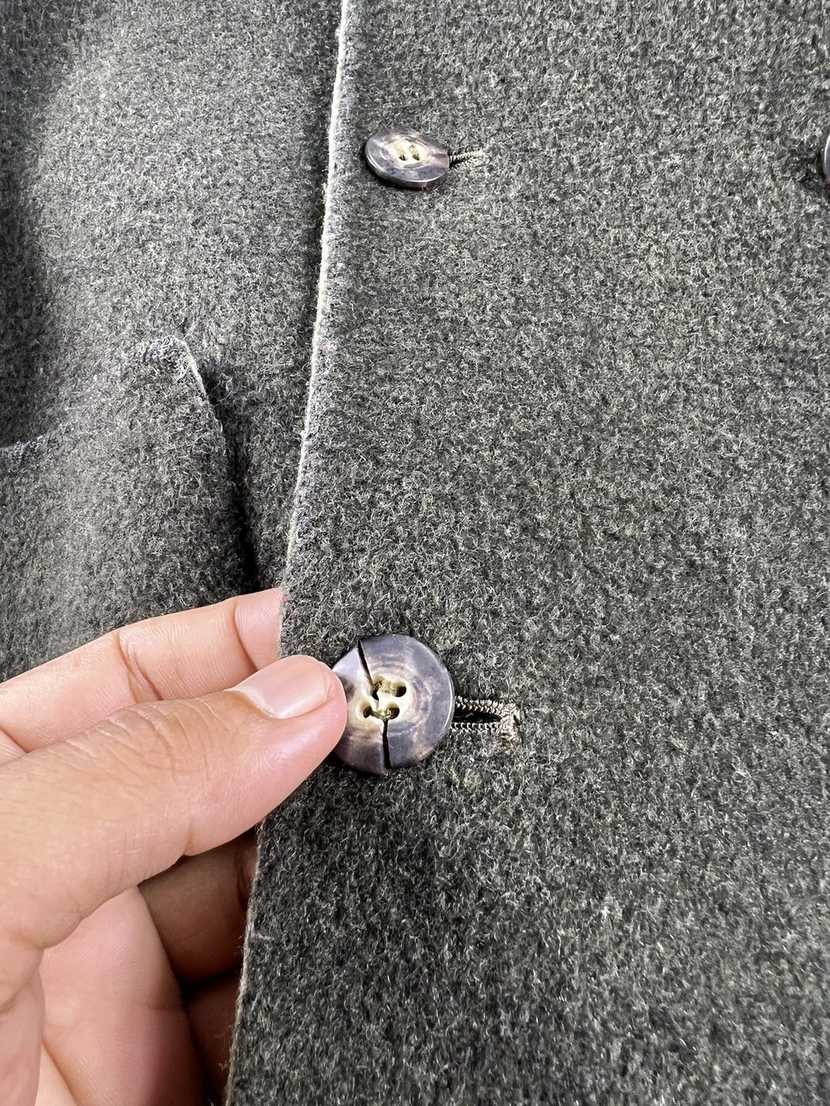 Vintage 🔥 DISTRESSED Double Breasted Custom made Reversible Jacket Size US S / EU 44-46 / 1 - 7 Thumbnail