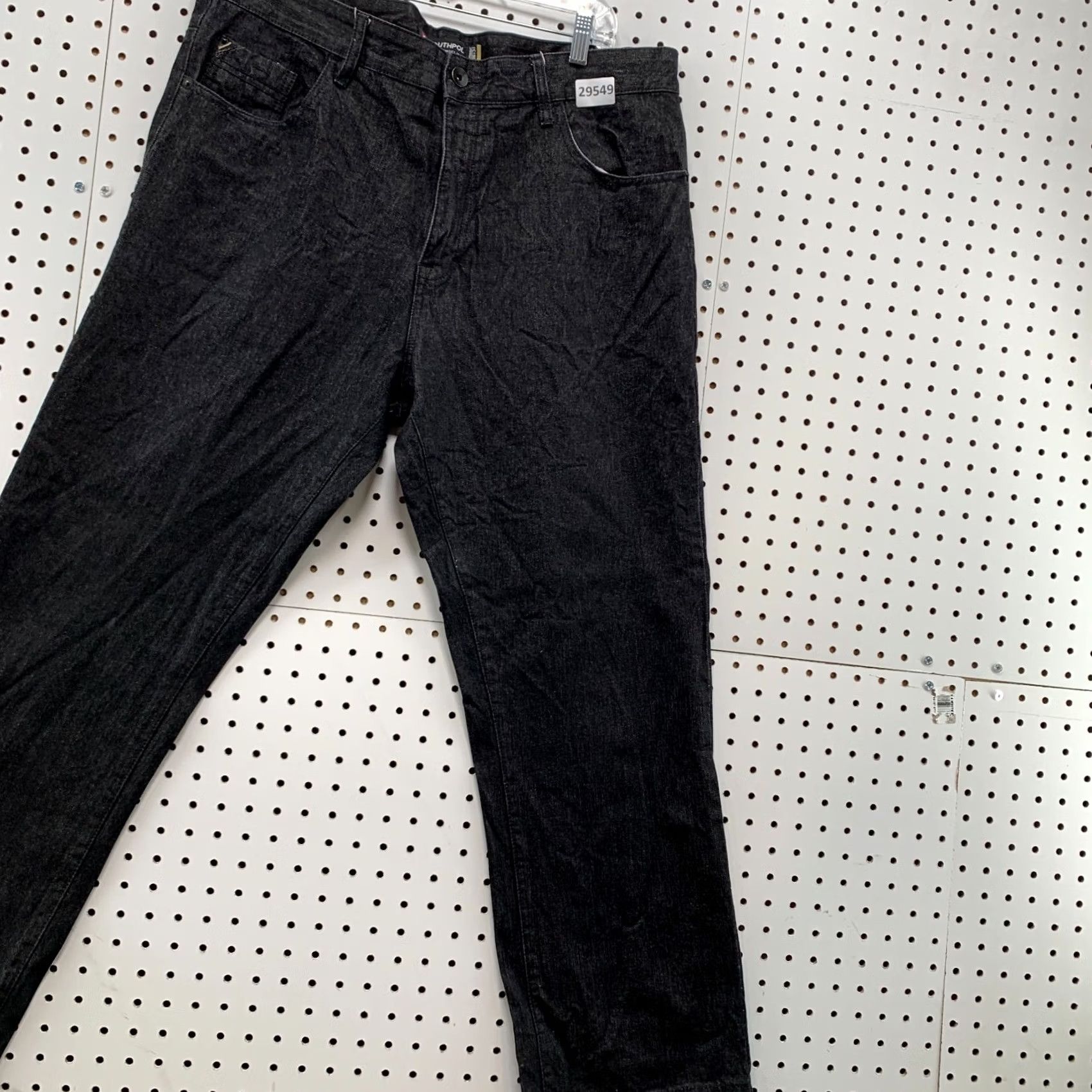Southpole VINTAGE SouthPole Jeans Mens 38x29 Black Denim Straight Leg 90s Y2K Straight Jeans Mens Size US 38 / EU 54 - 4 Thumbnail
