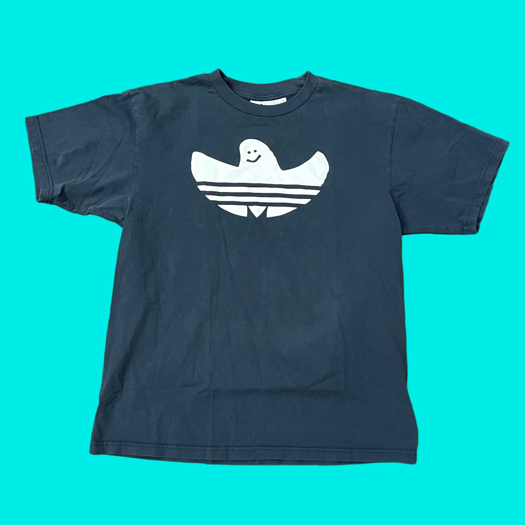 Adidas VINTAGE adidas Originals Skate Shmoo T-Shirt Men Medium Blue Sports 90s Mens Size US M / EU 48-50 / 2 - 1 Thumbnail