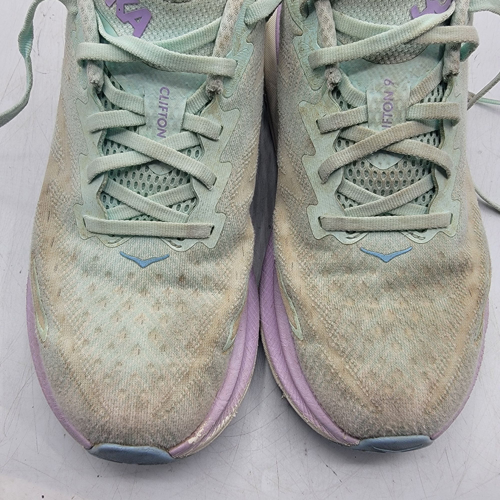 Hoka Hoka Clifton 9 Womens 9 B Sunlit Ocean Lilac Mist Athletic S Size US 9 / IT 39 - 10 Thumbnail