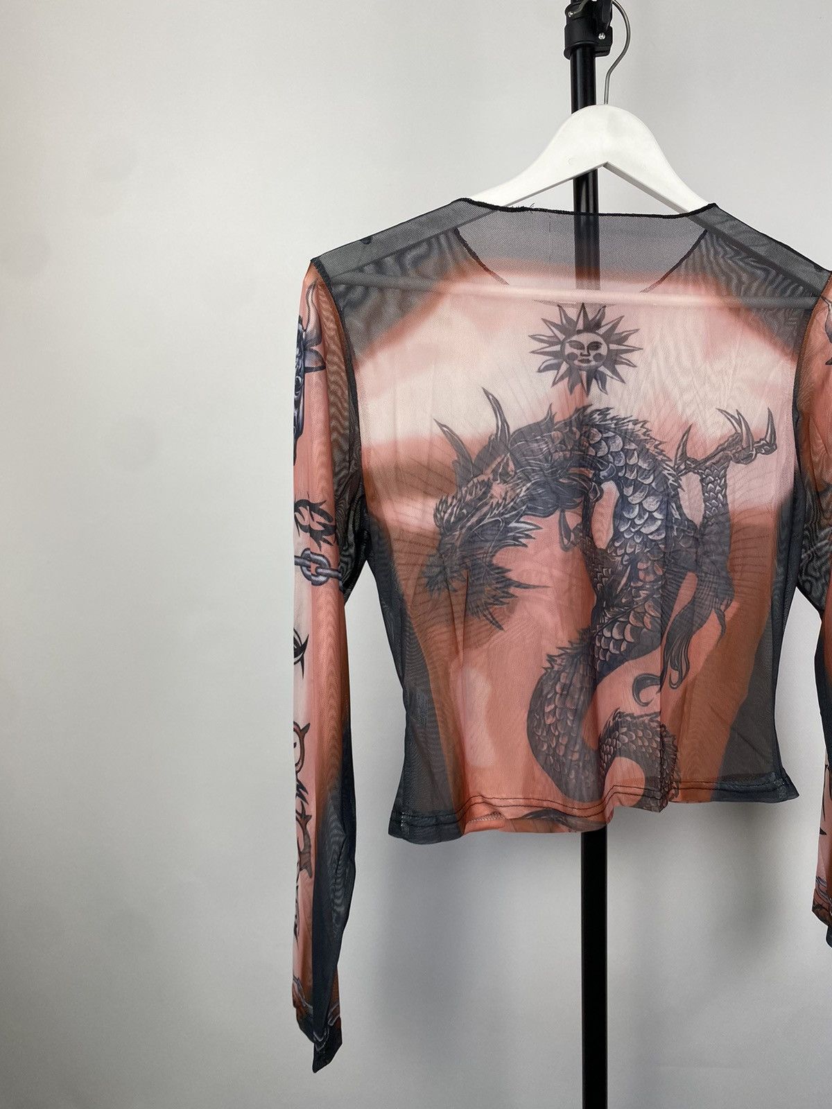 Designer × Japanese Brand Save The Queen Jean Paul Gaultier Style Mesh Top Blouses Size M / US 6-8 / IT 42-44 - 8 Thumbnail