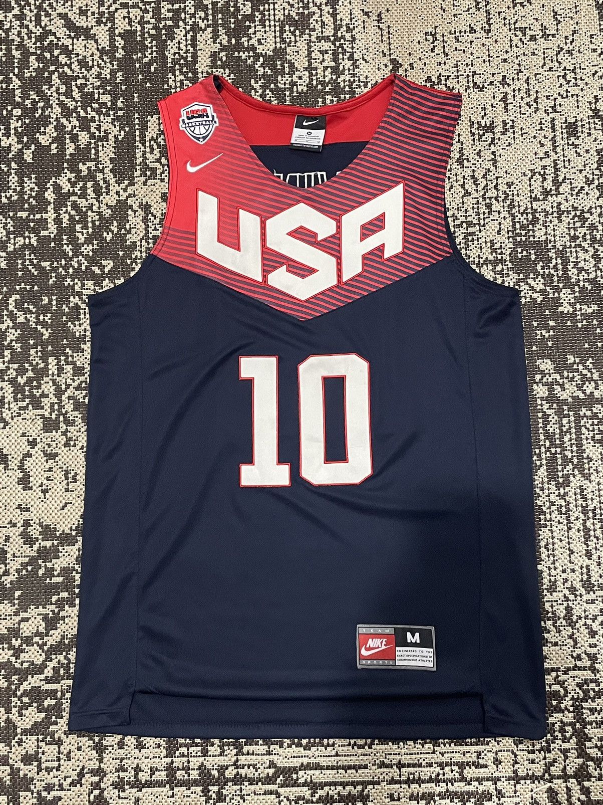 NBA × Nike × Vintage Nike Kyrie Irving #10 USA Basketball