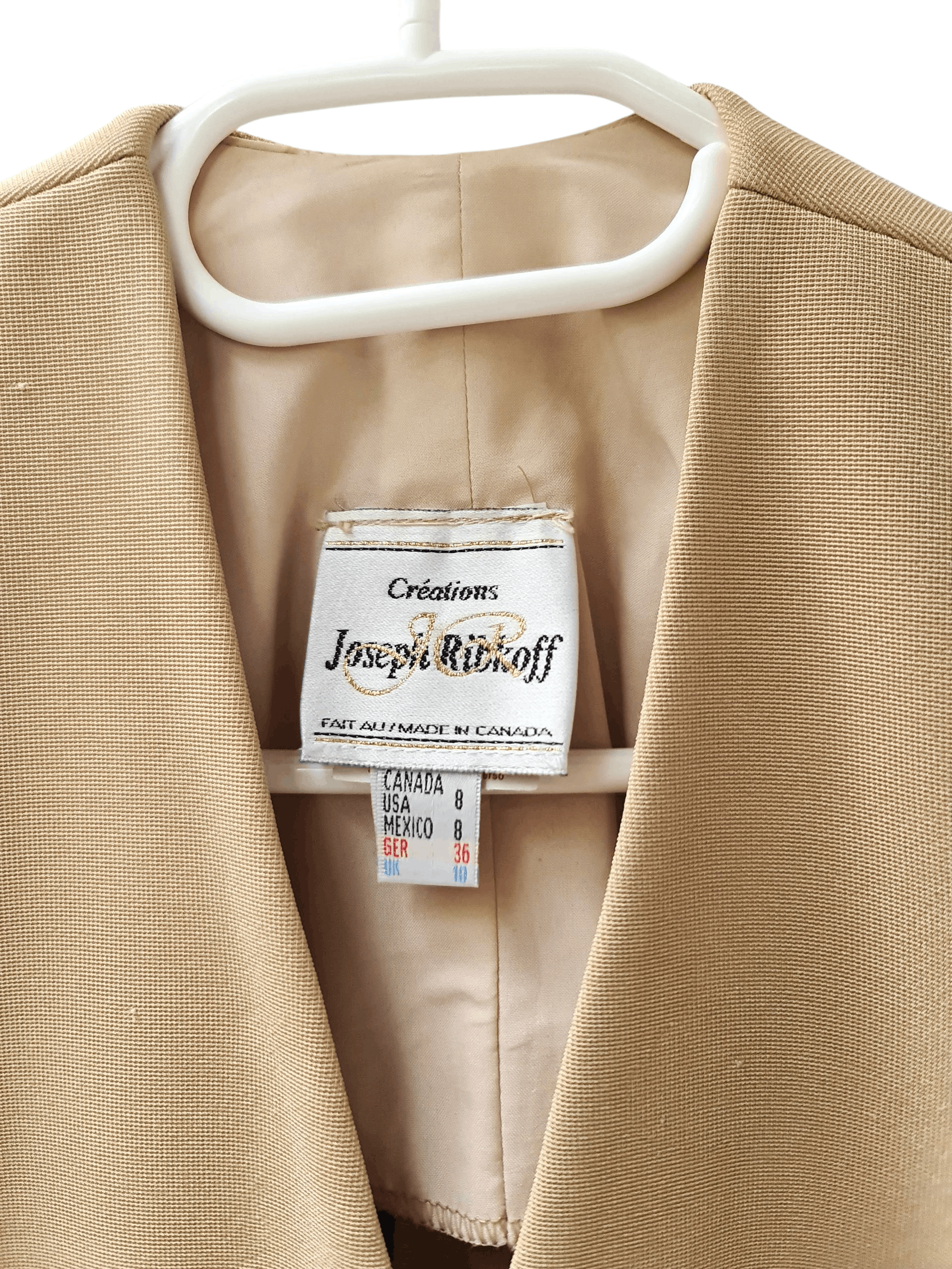Joseph Ribkoff Vintage Joseph Ribkoff yellow Short lock blazer Size M / US 6-8 / IT 42-44 - 2 Thumbnail