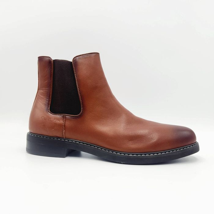 Calvin klein keigan hot sale box leather boots