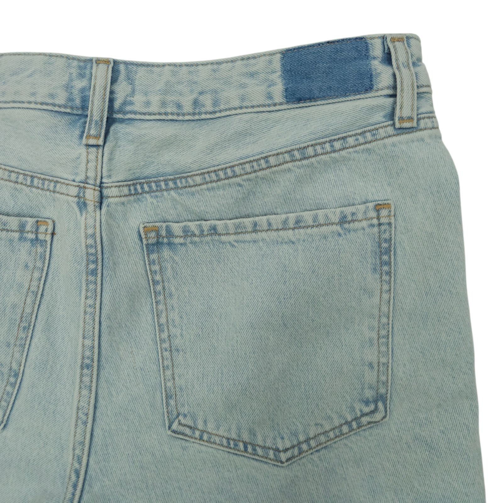 Express Express Denim Shorts Womens 10 Light Wash Boho Mid Rise Raw Size 32" / US 10 / IT 46 - 16 Thumbnail