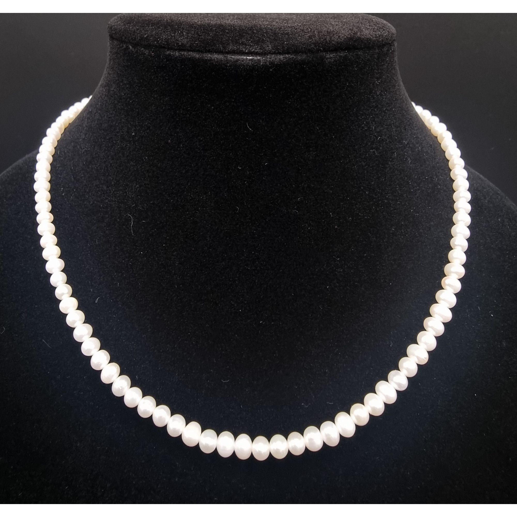Vintage 14K Gold Clasp Freshwater Pearl Necklace Elegant Jewelry For Size ONE SIZE - 2 Thumbnail
