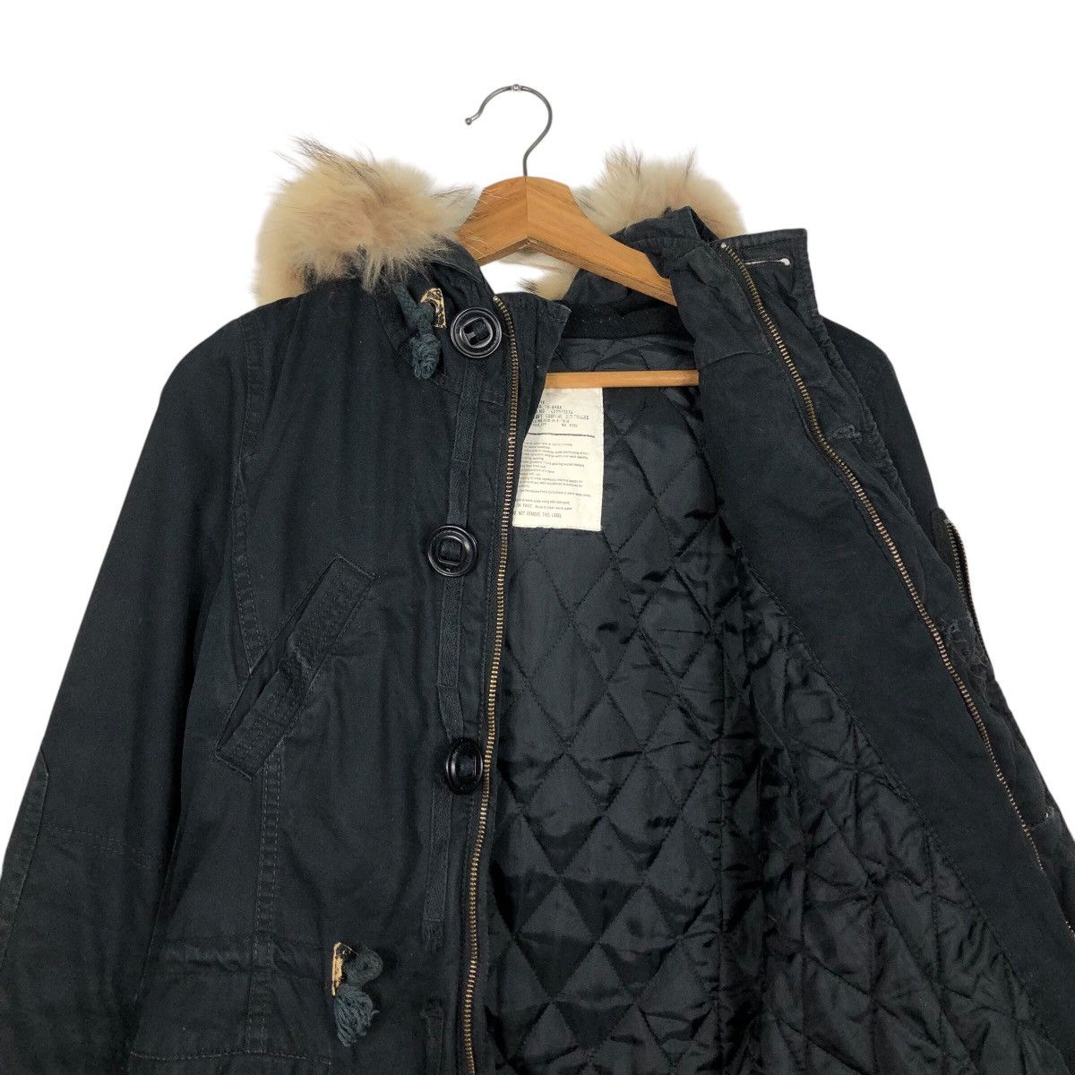 Japanese Brand Vintage Parka Jacket Moussy Military Design Mink Fur Hoodie Size US M / EU 48-50 / 2 - 12 Thumbnail