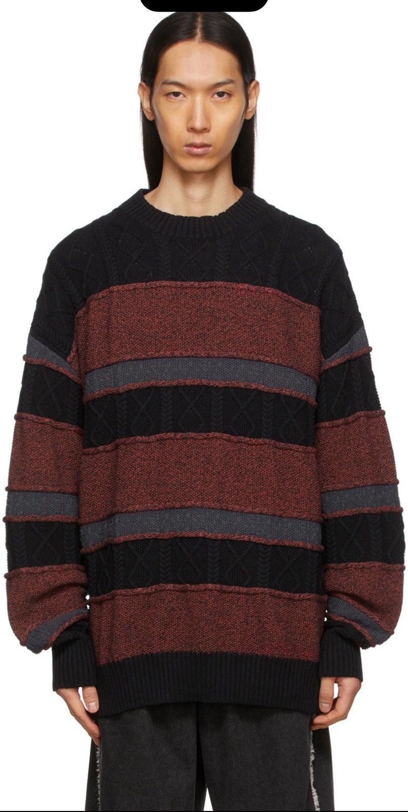 Li-Ning Black & Red Striped Sweater Size US M / EU 48-50 / 2 - 3 Thumbnail