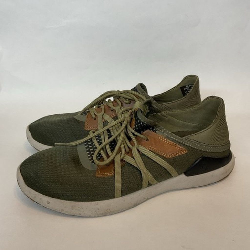 Olukai Olukai Mio Li Green Lava Rock Lace Up Sneakers Men 41/US8 Size US 8 / EU 41 - 8 Thumbnail