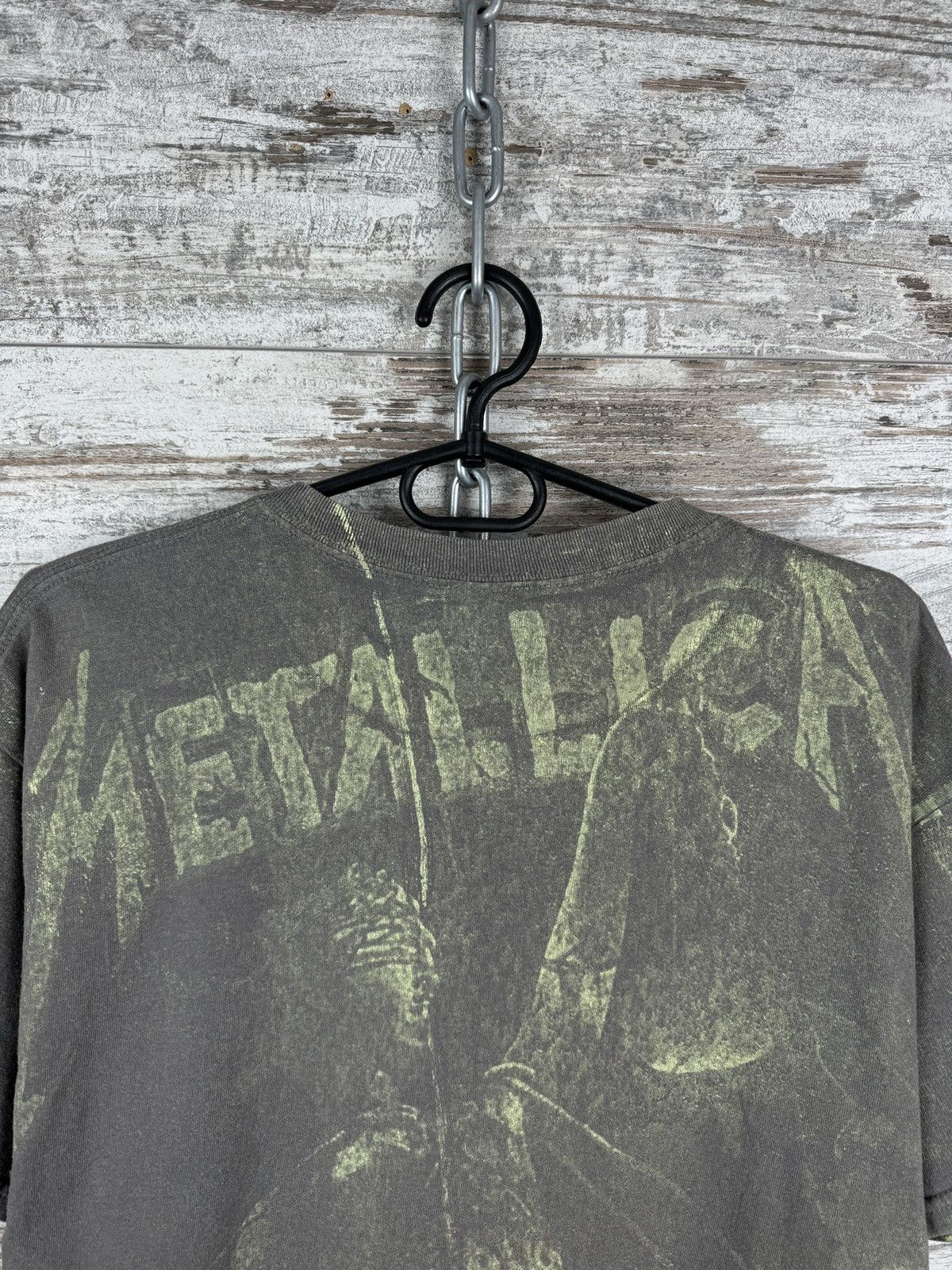 Band Tees Mens Vintage Metallica T-shirt Justice Neon all rock band Size US L / EU 52-54 / 3 - 10 Thumbnail