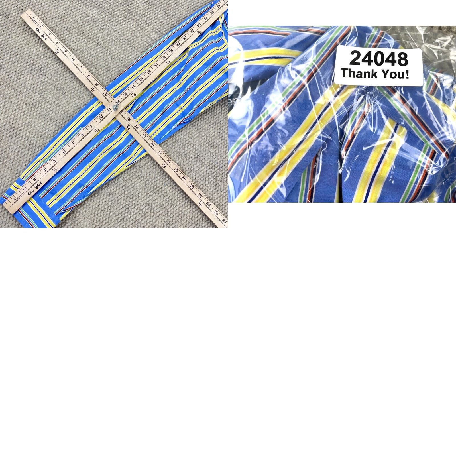 Ralph Lauren Ralph Lauren Shirt Men XL Blue Yellow Button-Up Classic Fit Striped Poplin Size US XL / EU 56 / 4 - 10 Thumbnail