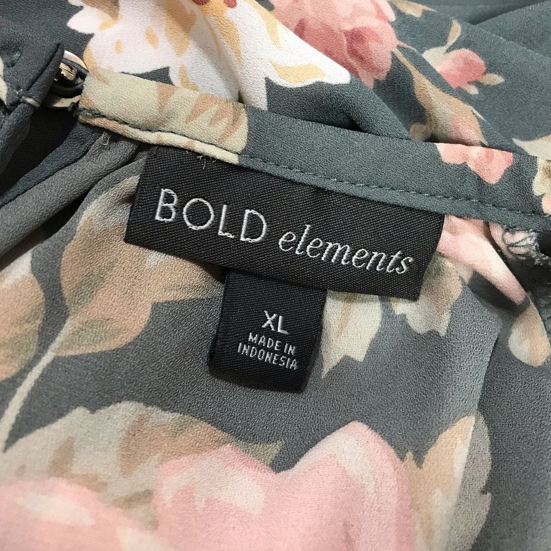 Other BOLD Elements Floral Cold Shoulder Long Sleeve Blouse XL Size XL / US 12-14 / IT 48-50 - 3 Thumbnail