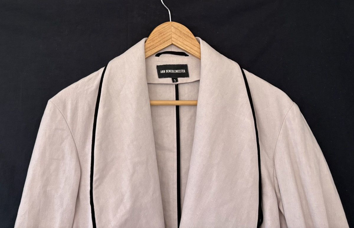 Ann Demeulemeester 19ss linen blend double breasted coat Size US S / EU 44-46 / 1 - 4 Thumbnail