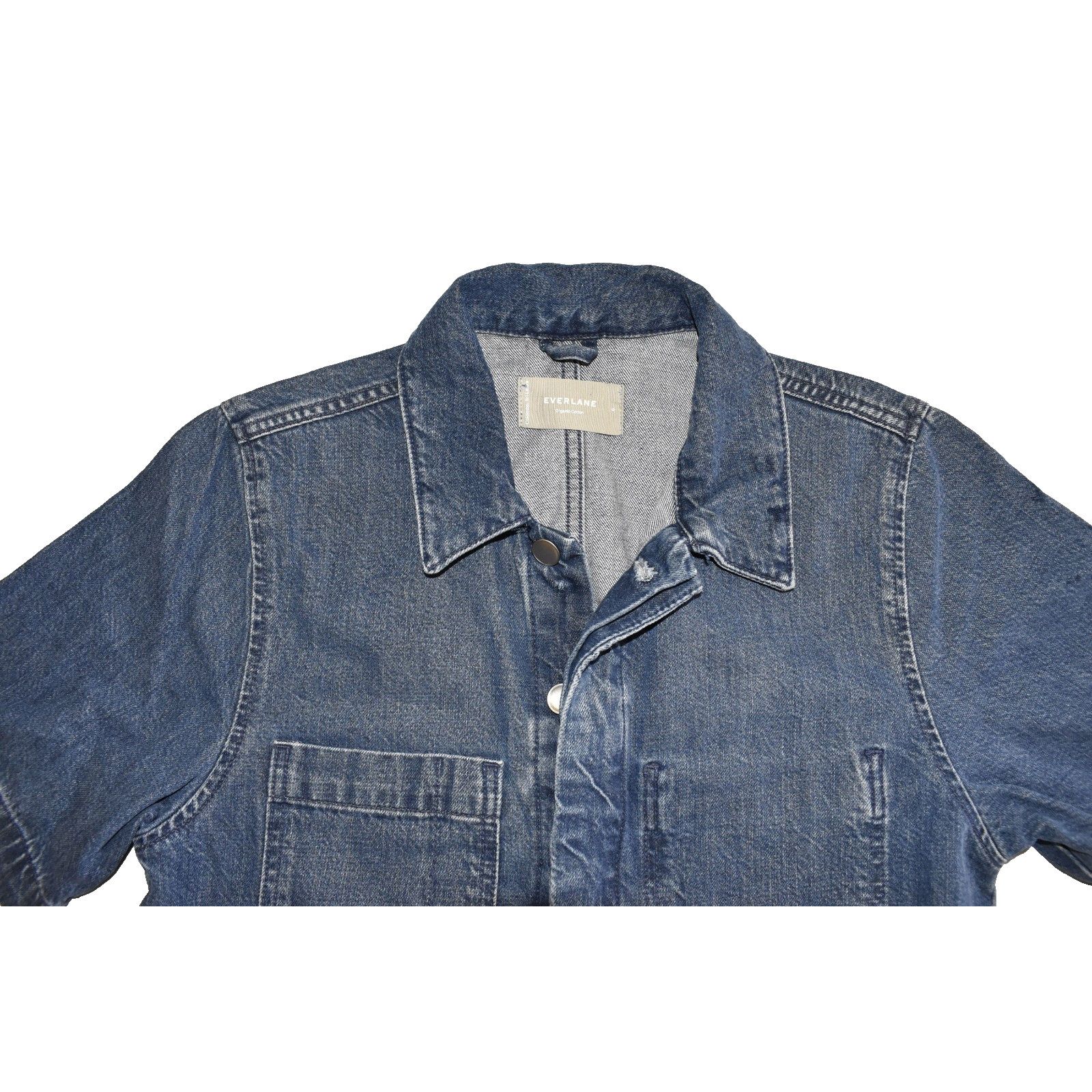 Everlane EVERLANE Cotton Denim Supersoft Jean Coverall Jumpsuit Sz 6 Size 28" / US 6 / IT 42 - 5 Thumbnail