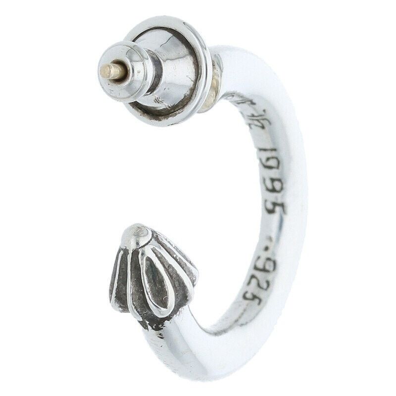 Chrome Hearts Plain Hoop Silver Earring