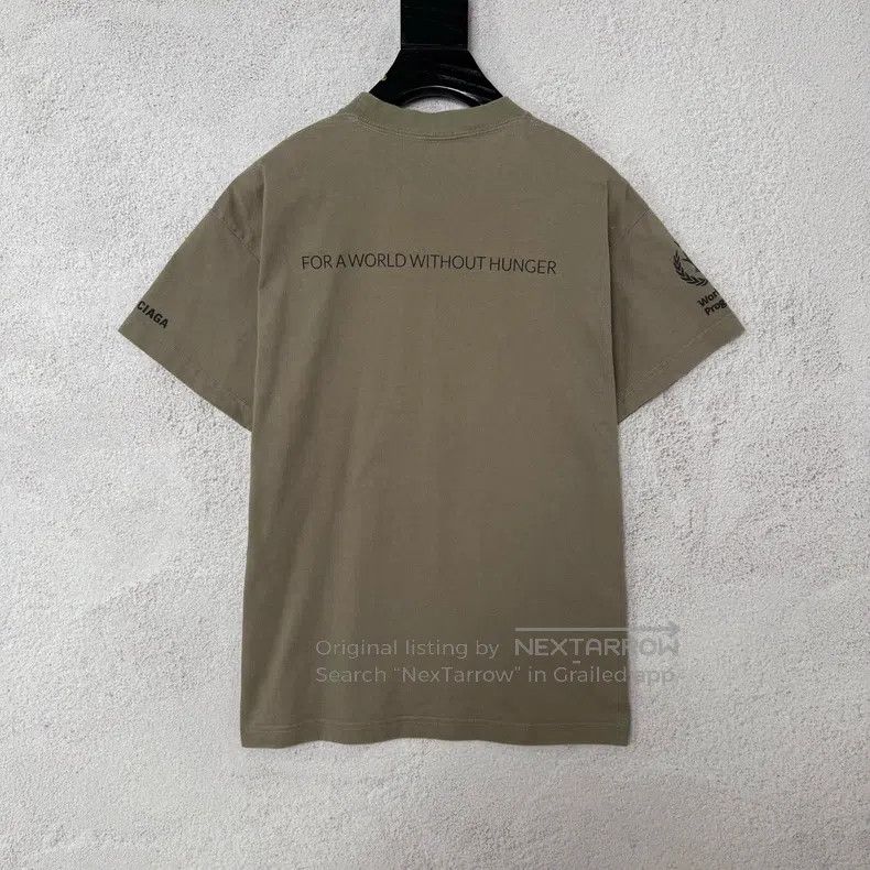 Balenciaga Balenciaga WFP Wheat Ear Pattern Brown Short Sleeve T-Shir Size US XS / EU 42 / 0 - 2 Thumbnail