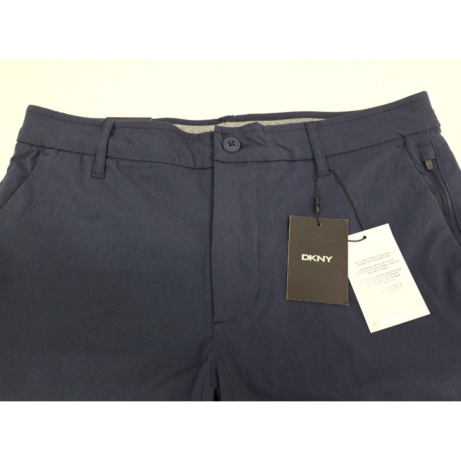 DKNY DKNY Men’s Essential Tech Shorts Navy Blue Size 31 Chino Regular Pockets Stretch KnIT 90s NWT Mens Size US 31 - 5 Thumbnail