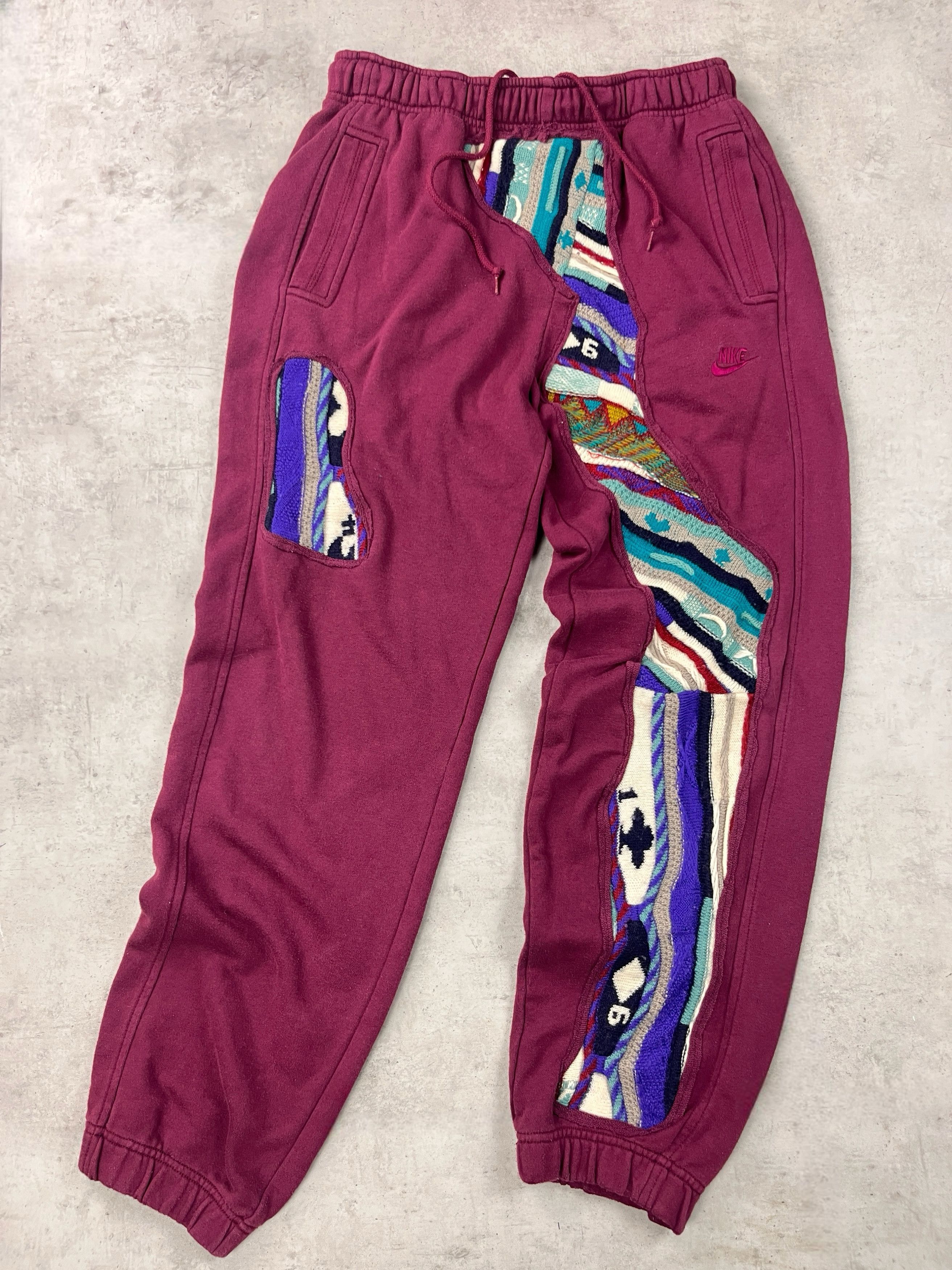 Japanese Brand × Nike × Vintage Custom VNTG NIKE x Coogi x Distorted.lab red sweatpants Size US 36 / EU 52 - 4 Thumbnail