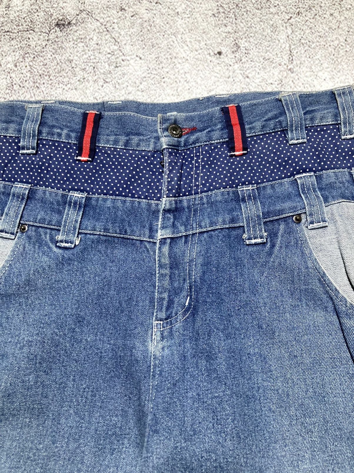 Japanese Brand 2000s B One Soul Japanese Double Waist Carrot Jeans Pant Lgb Size US 37 - 8 Thumbnail