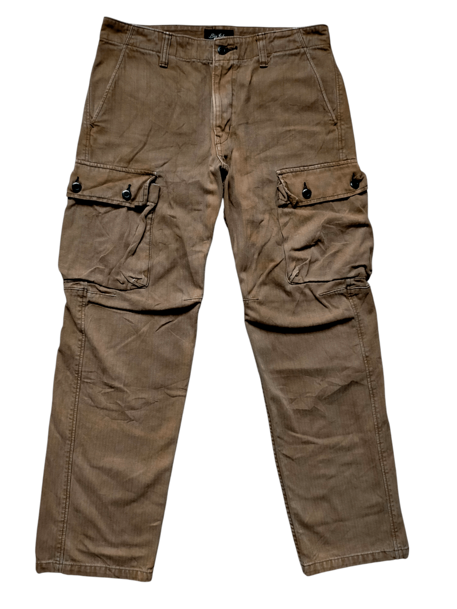 Big John × Vintage Vintage Big John Japan Cargo Denim Pants Size US 34 / EU 50 - 1 Thumbnail