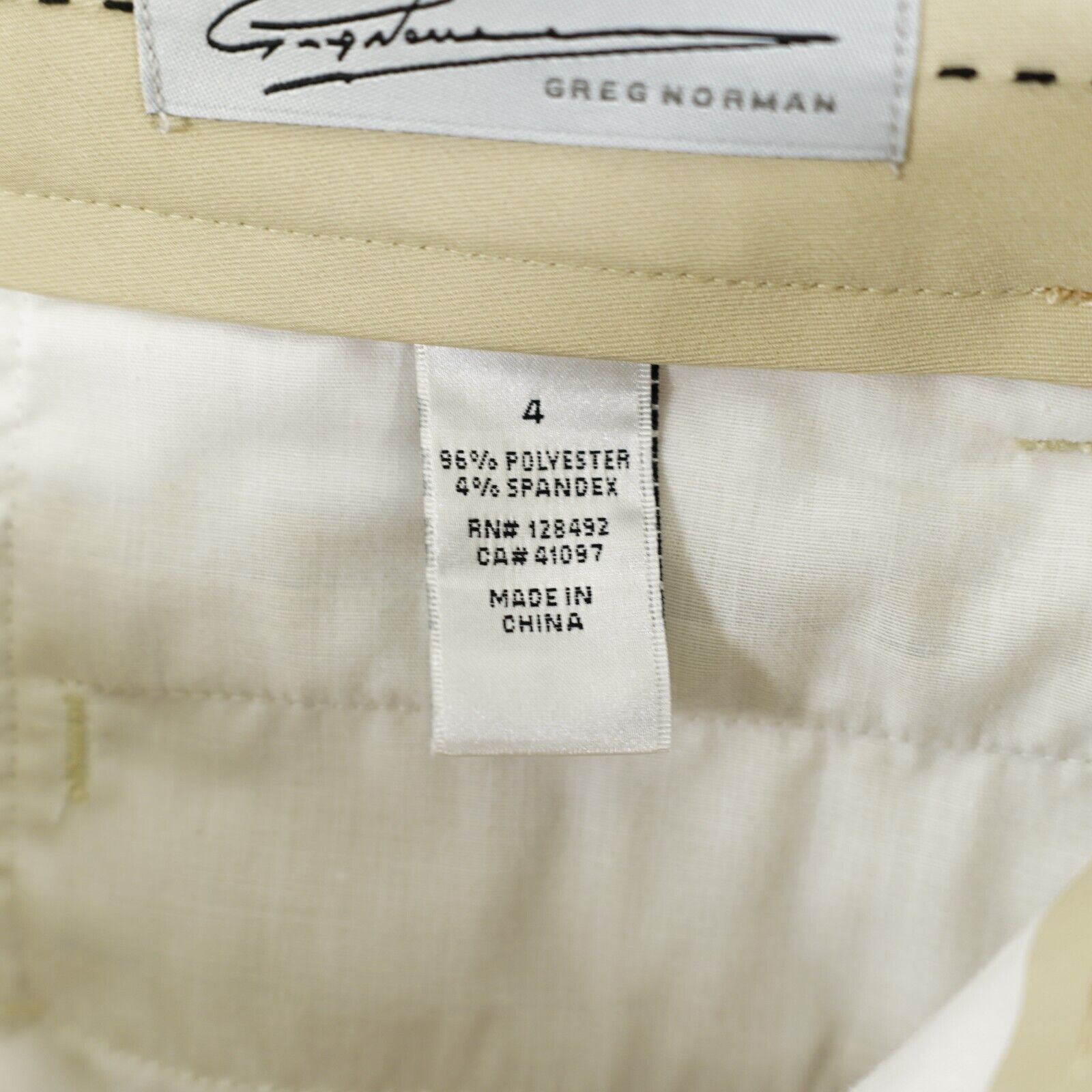 Greg Norman Greg Norman Size 4 Bermuda Shorts Tan Mid Rise 29/11 Polyest Size 27" / US 4 / IT 40 - 6 Thumbnail