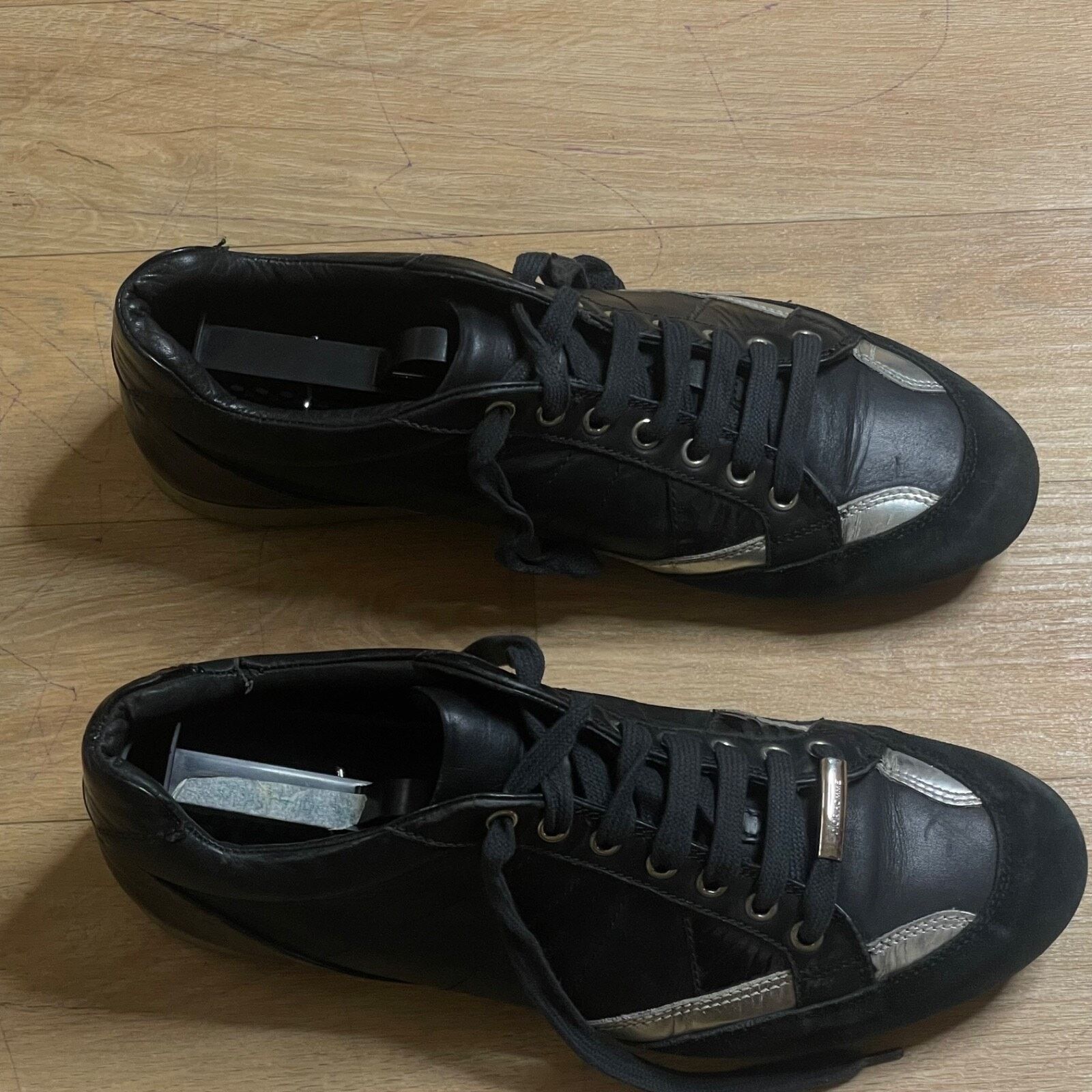 Dior Christian Dior Homme Sneakers Men's Low TOP Black Leather Size US 9 / EU 42 - 2 Thumbnail