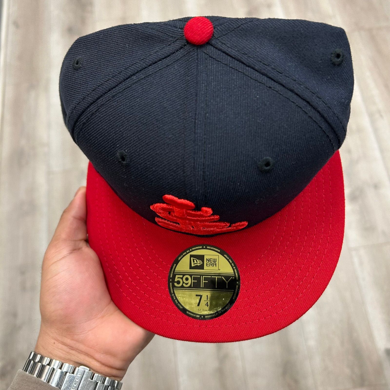 New Era new era St. Louis Cardinals Fitted Hat Cap Size 7 1/4 B10 Size ONE SIZE - 3 Thumbnail