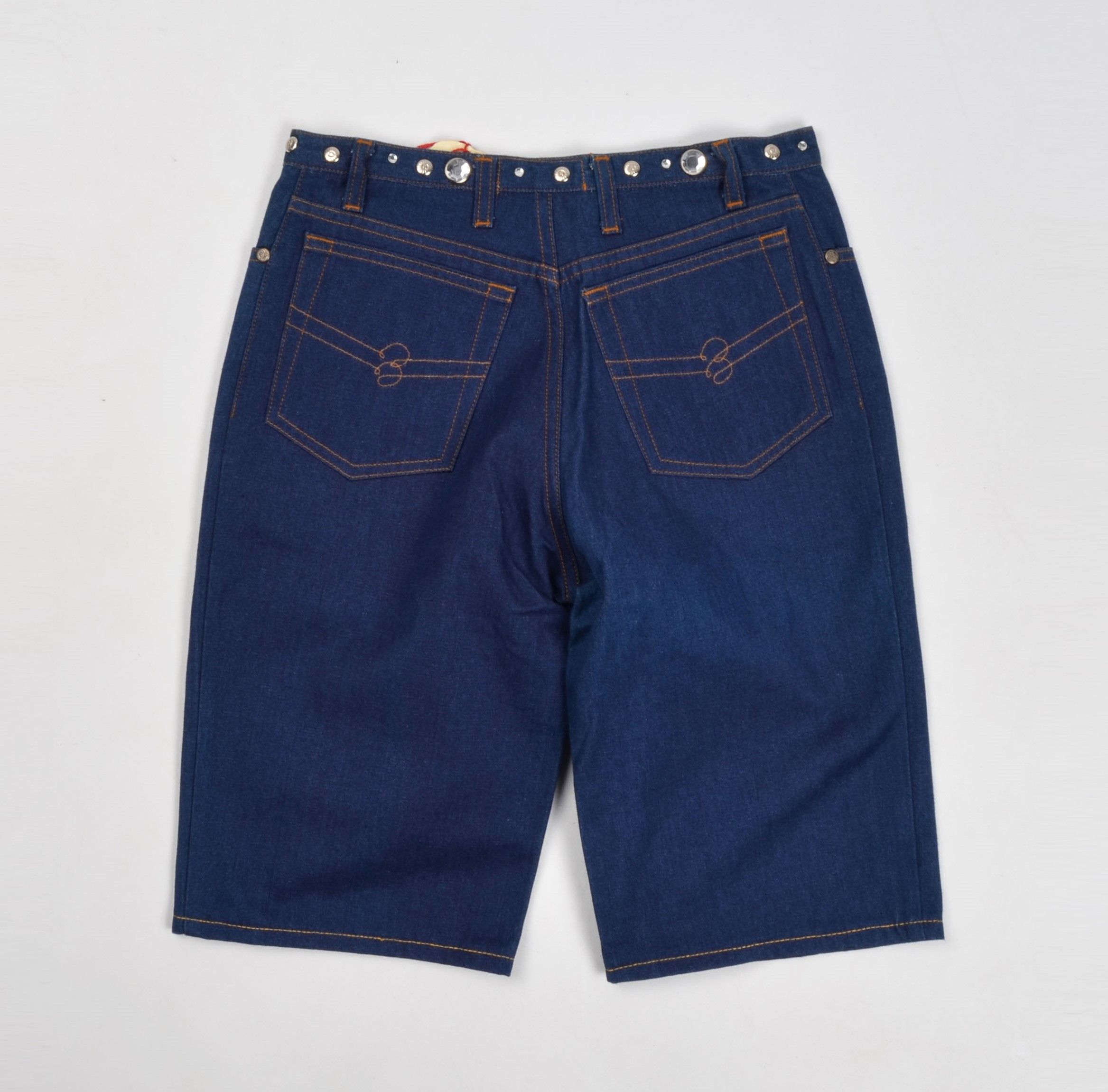 Anna Molinari Anna Molinari Blumarine Stones Decorated Denim Shorts Size 26" / US 2 / IT 38 - 8 Thumbnail
