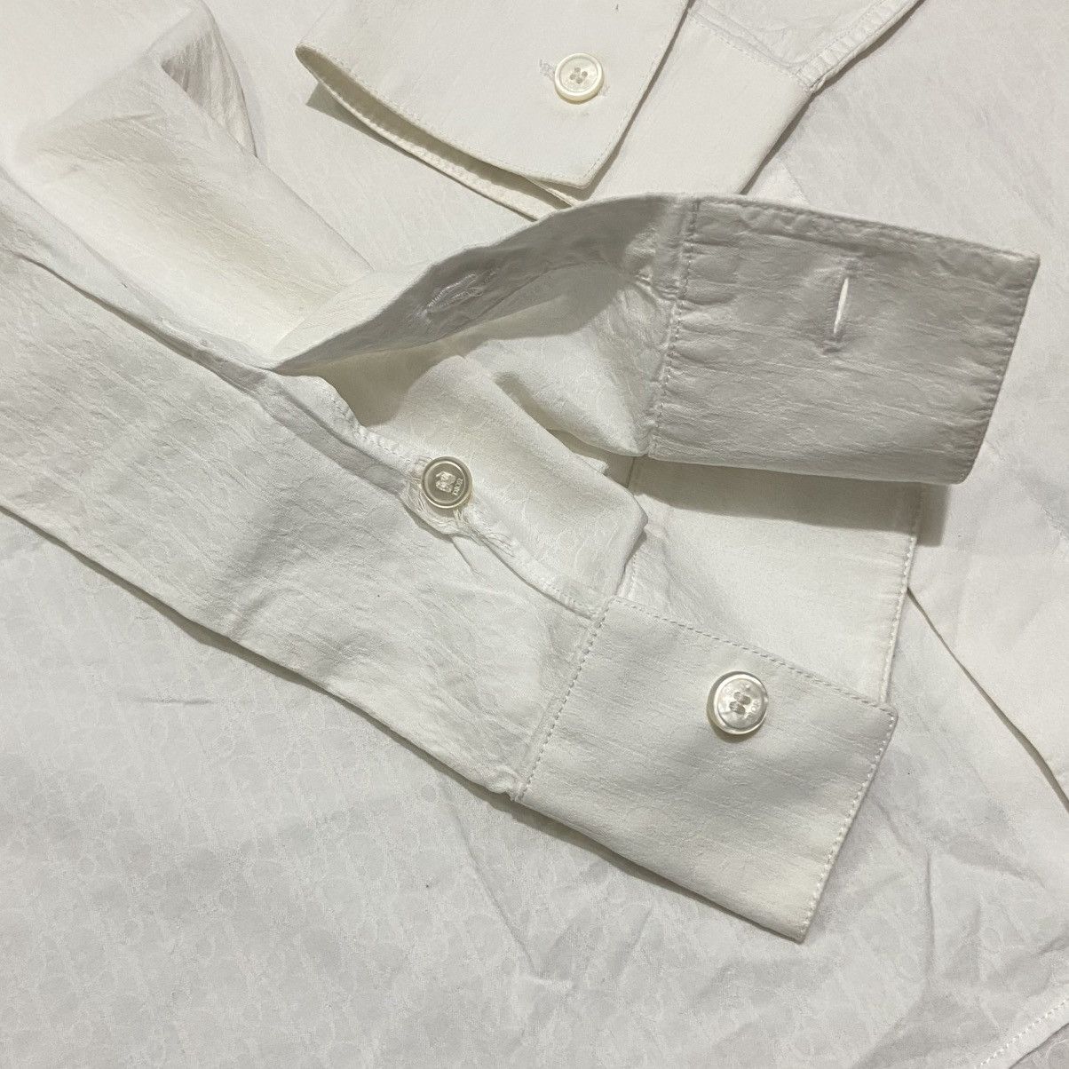 Dior Dior Homme Monogram Button Ups White Shirt Size US S / EU 44-46 / 1 - 7 Thumbnail