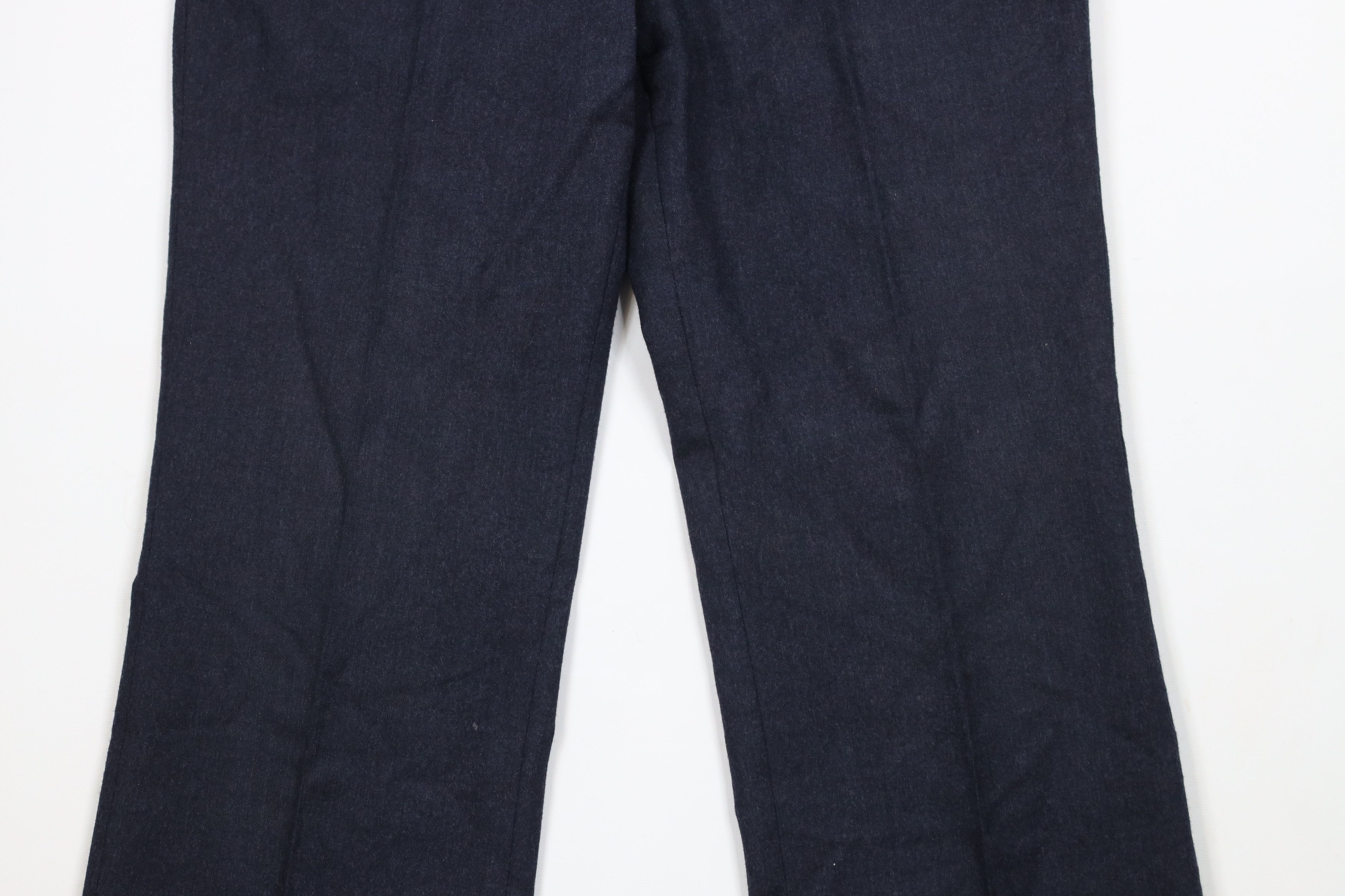 Vintage Vintage 90s Streetwear Wool Wide Leg Chino Pants Blue USA Size US 32 / EU 48 - 3 Thumbnail