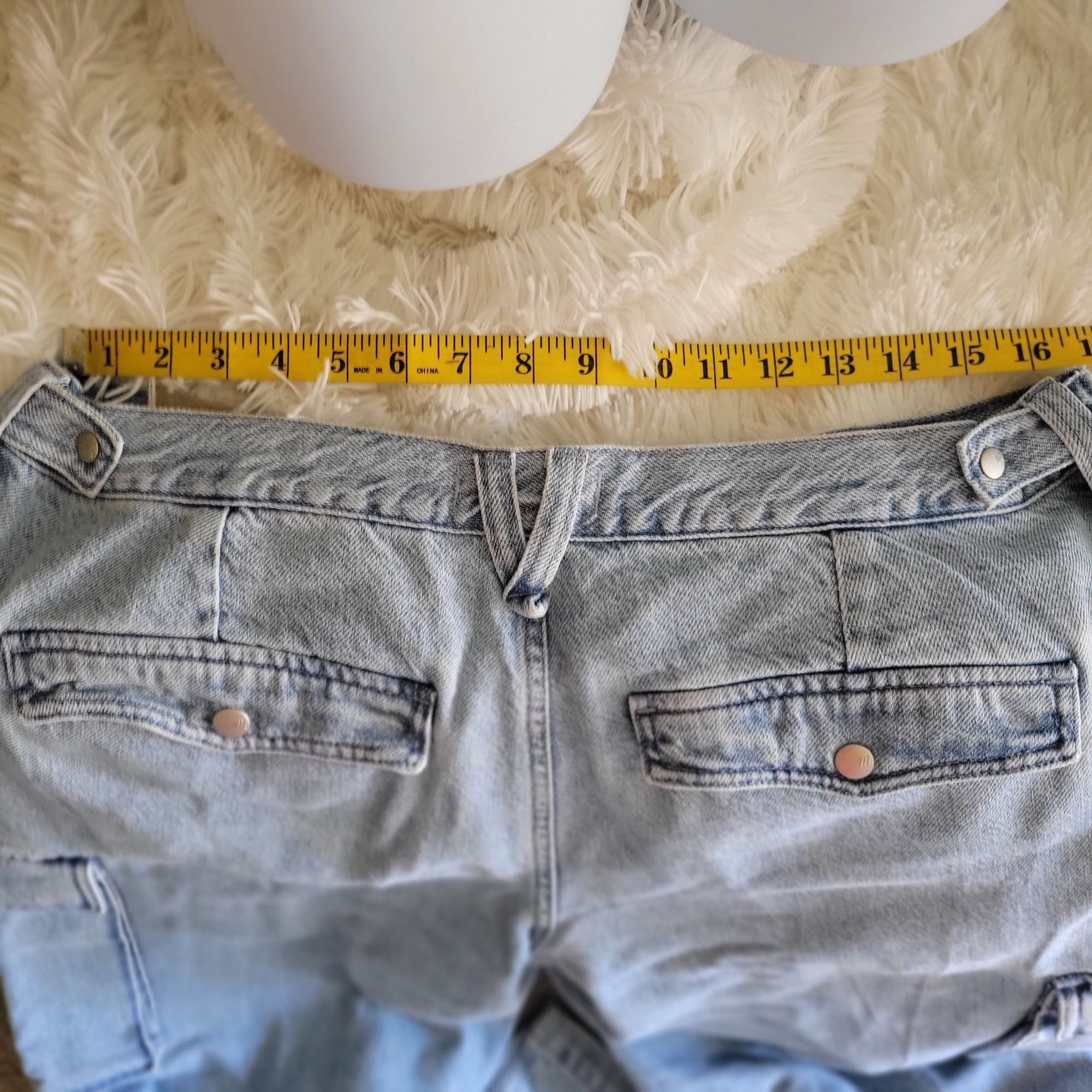 Madewell Madewell Low-Slung Cargo Denim Women's Pants In Coleman Wa Size 33" - 6 Thumbnail