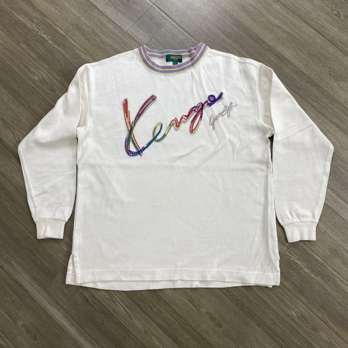Kenzo Vintage Kenzo Golf Big Logo Sweatshirt Luxury Size US M / EU 48-50 / 2 - 1 Thumbnail