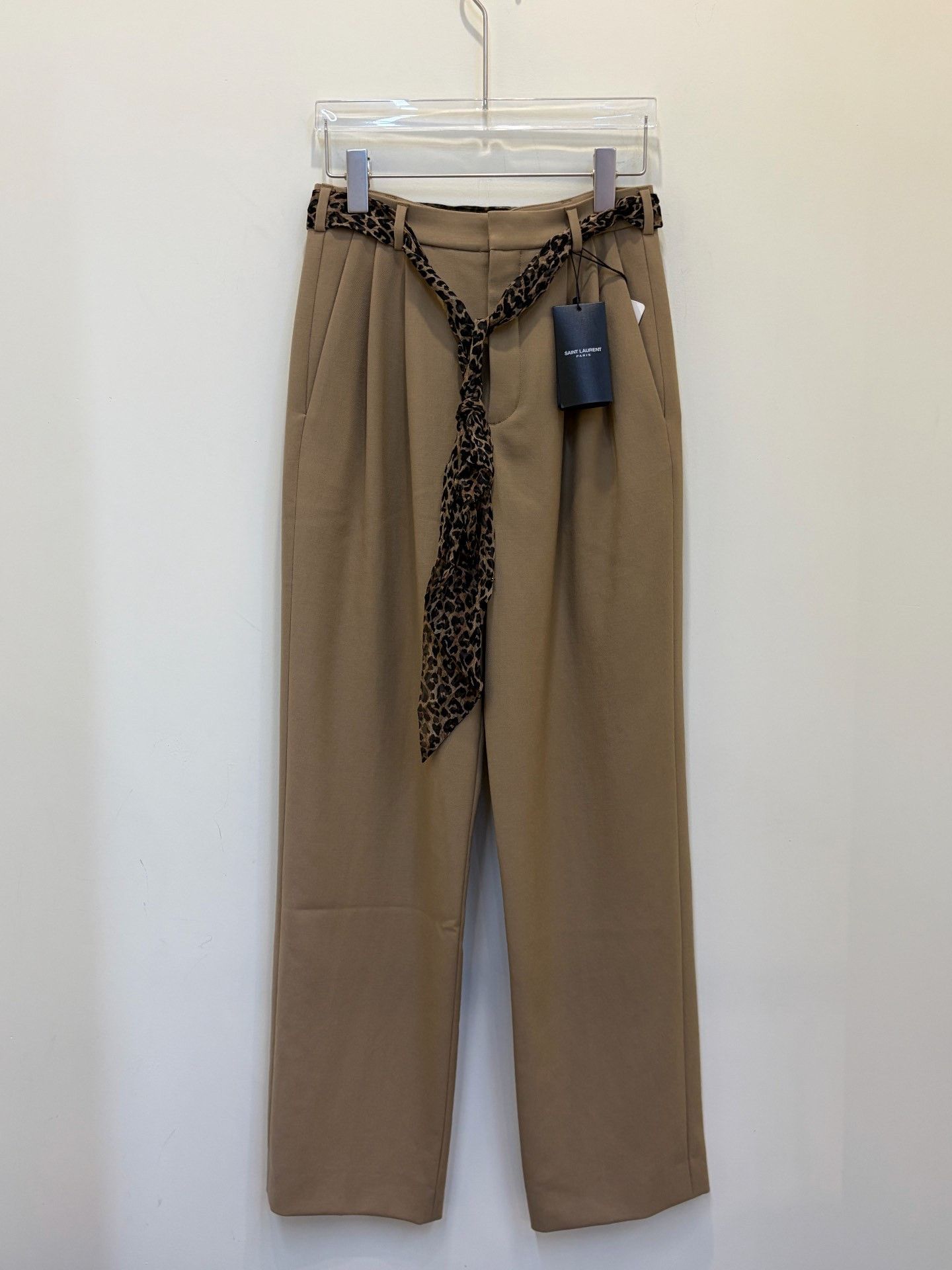 Saint Laurent Women's Wool Casual Pants