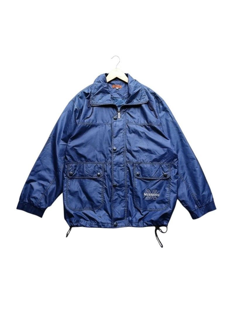 Missoni Vintage Missoni Sports Windbreaker Jacket Size US XL / EU 56 / 4 - 1 Thumbnail
