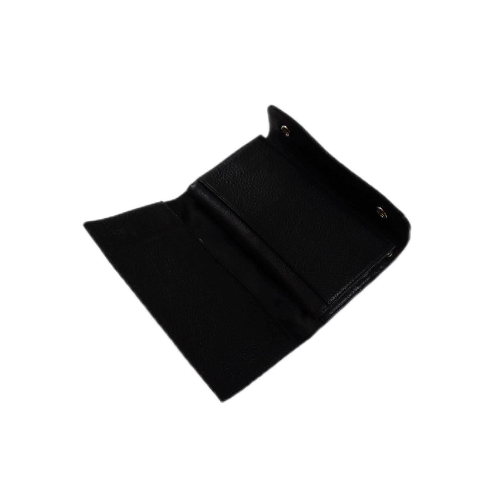 Chrome Hearts Grained Calfskin Dagger Long Wallet Black Size ONE SIZE - 4 Thumbnail