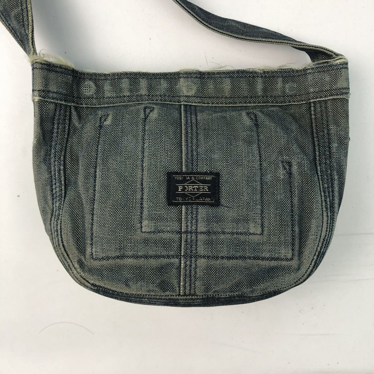 Porter ‼️YES‼️ PORTER DISTRESSED DENIM CROSSBODY SLING BAG Size ONE SIZE - 3 Thumbnail