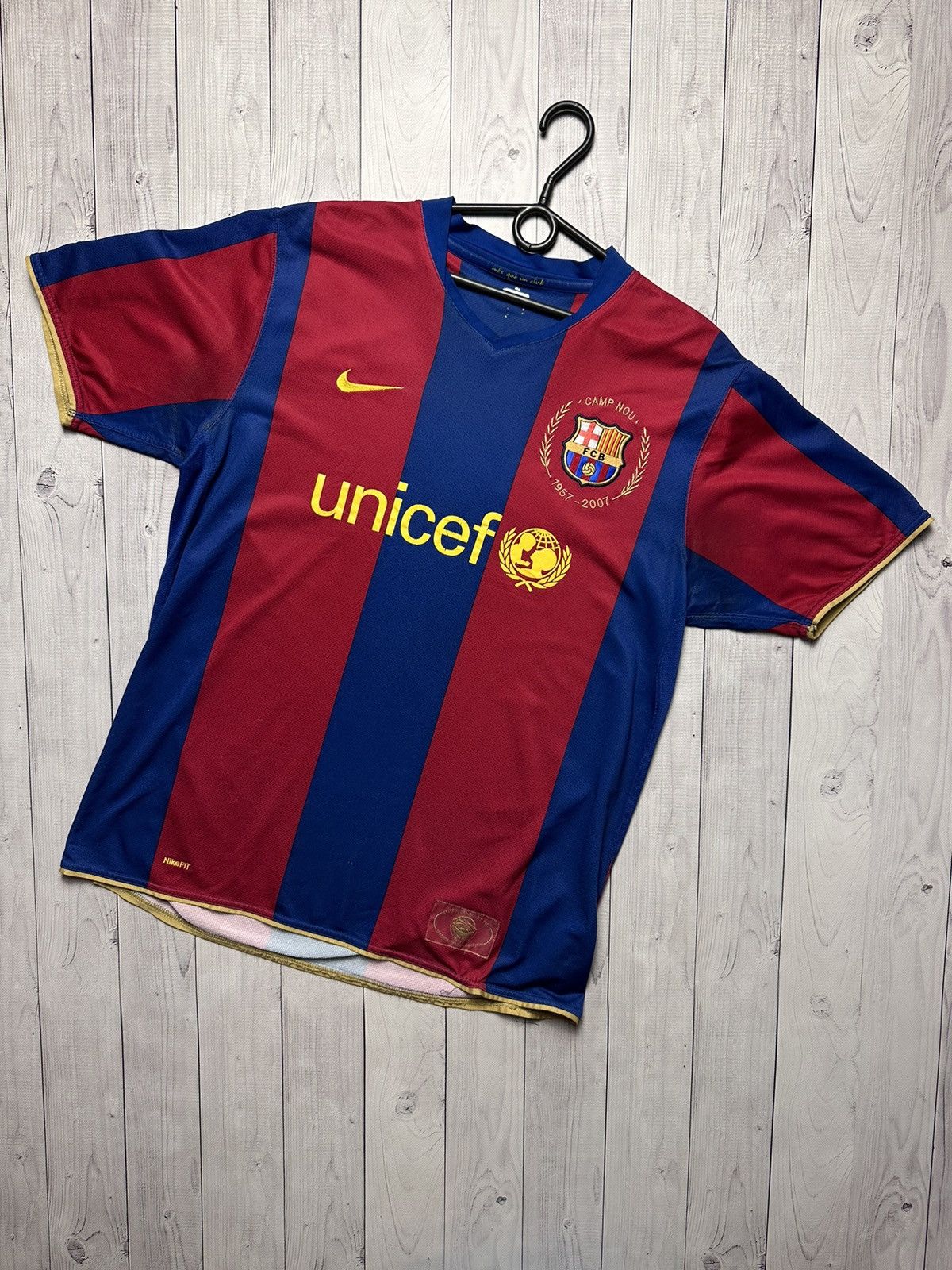 Nike × Vintage Vintage Nike Barcelona soccer jersey 150 years rare size L Size US L / EU 52-54 / 3 - 1 Thumbnail