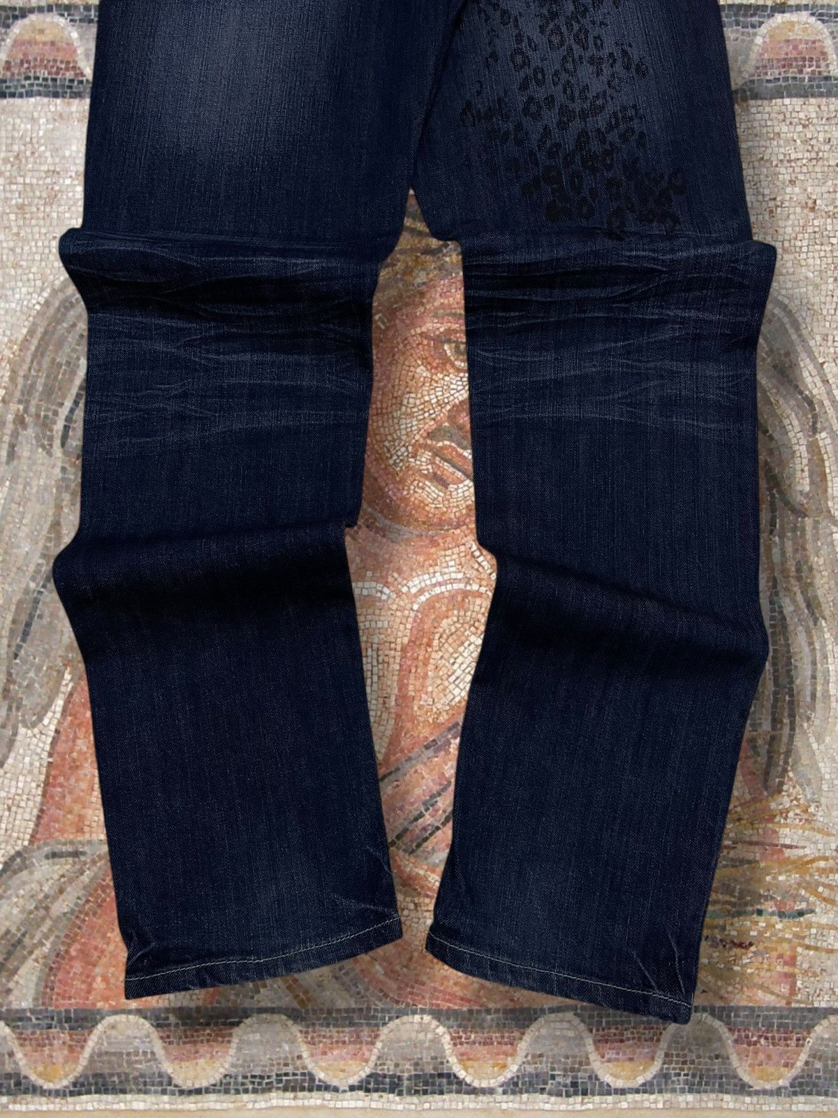 Japanese Brand Vintage Og 1990s Designer Japan Rubik Leopard Print Denim Size US 32 / EU 48 - 10 Thumbnail