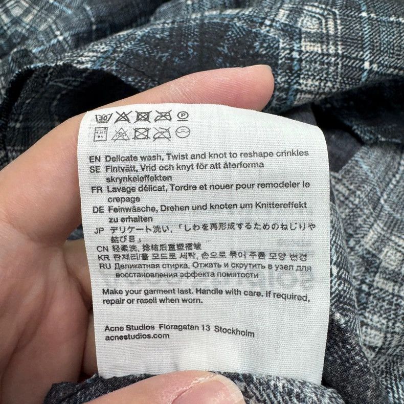 Acne Studios Acne Studios Printed and color-blocked shirt top Size US S / EU 44-46 / 1 - 5 Thumbnail