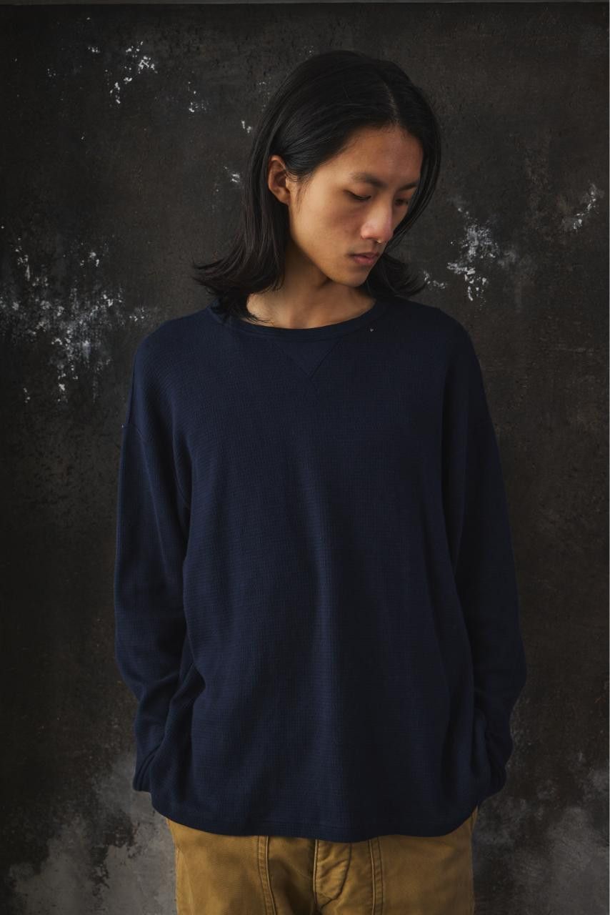 Porter Classic Porter Classic H/W THERMAL CREWNECK Navy Size US L / EU 52-54 / 3 - 3 Thumbnail