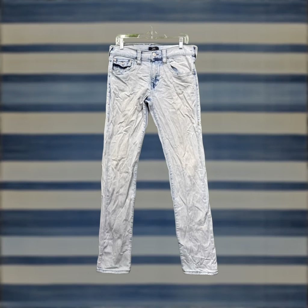 True Religion True Religion Jeans Mens 31 World Tour Geno Slim 5-Pocket Denim Blue Jeans Mens Slim Stretch Denim Size US 31 - 1 Thumbnail