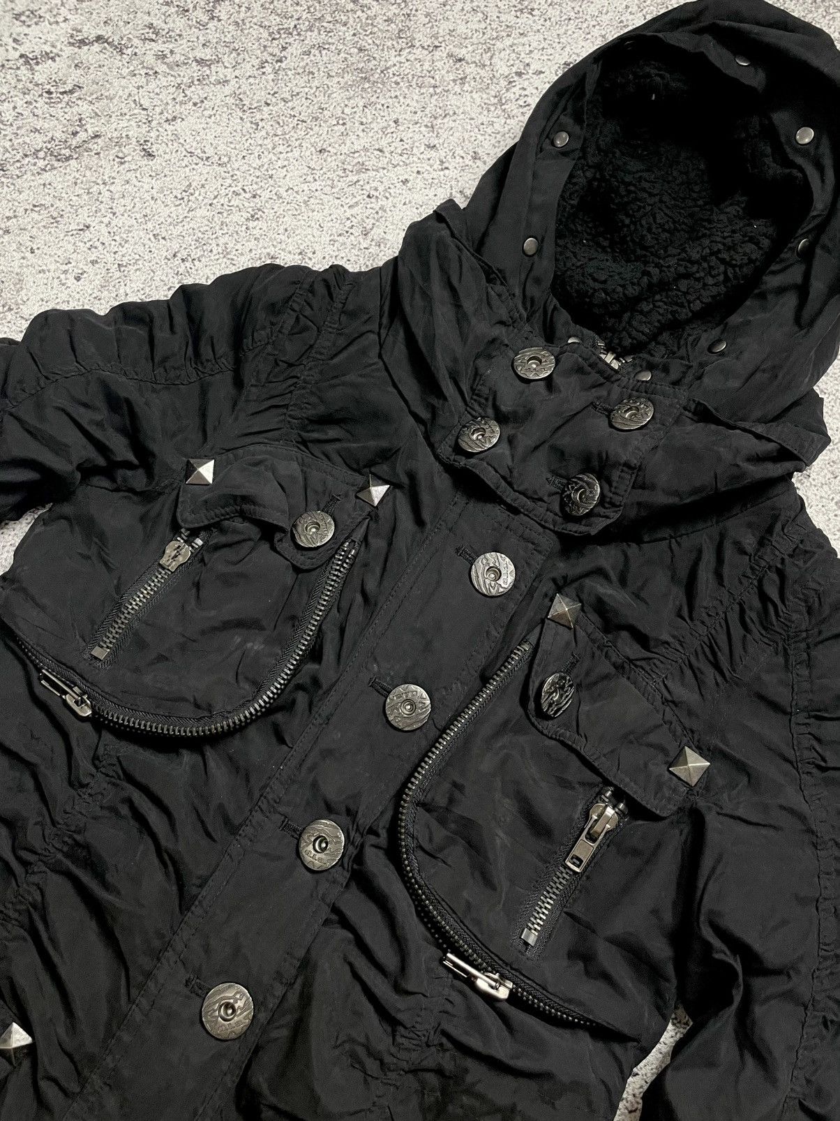 Japanese Brand 2000s D.I.A - Apocalypse Vkei Crumpled Jacket Size US S / EU 44-46 / 1 - 6 Thumbnail