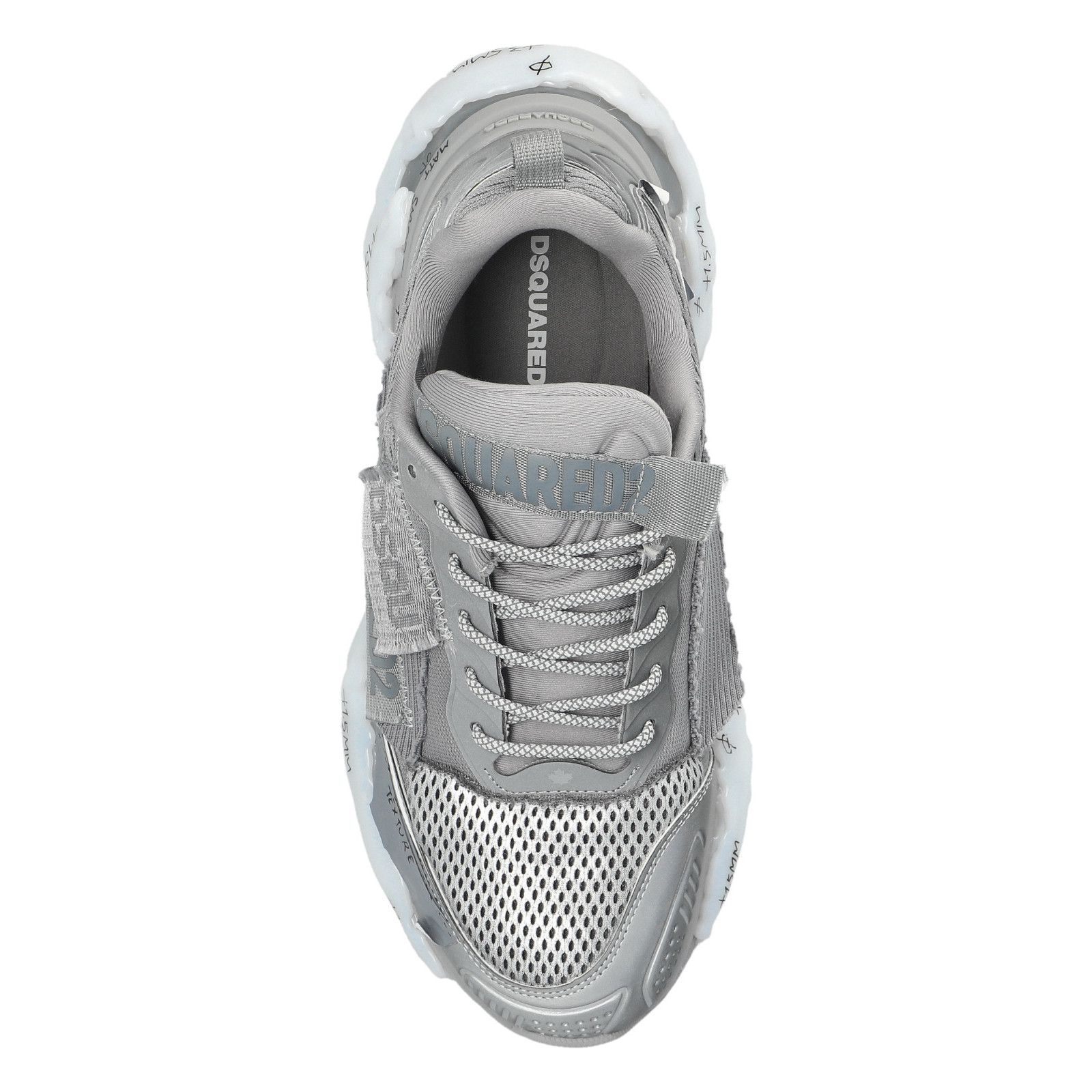 Dsquared2 DSQUARED2 Faster Gray Fabric Sneakers New And Authentic (Men Size US 9 / EU 42 - 4 Thumbnail
