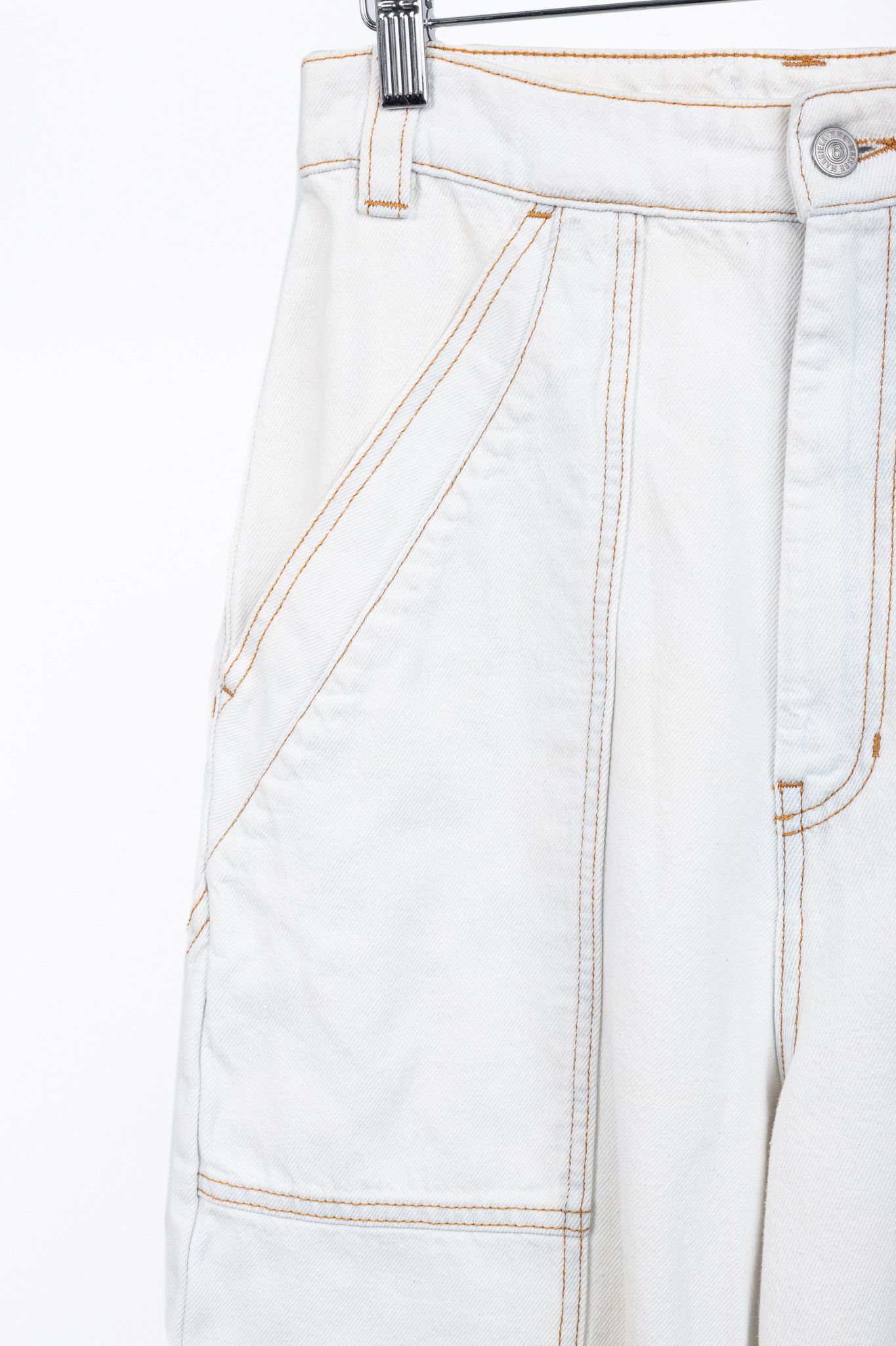 MM6 MM6 Maison Margiela SS22 Runway Wide-Leg Pocket Denim Size 27" / US 4 / IT 40 - 4 Thumbnail