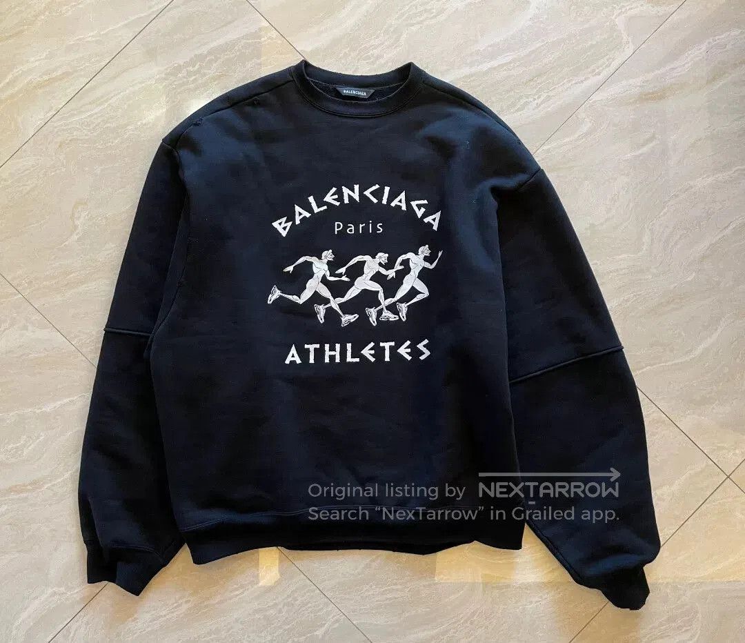 Balenciaga Balenciaga Marathon Sweater SS21 Heavyweight Hoodie. Size US M / EU 48-50 / 2 - 1 Thumbnail