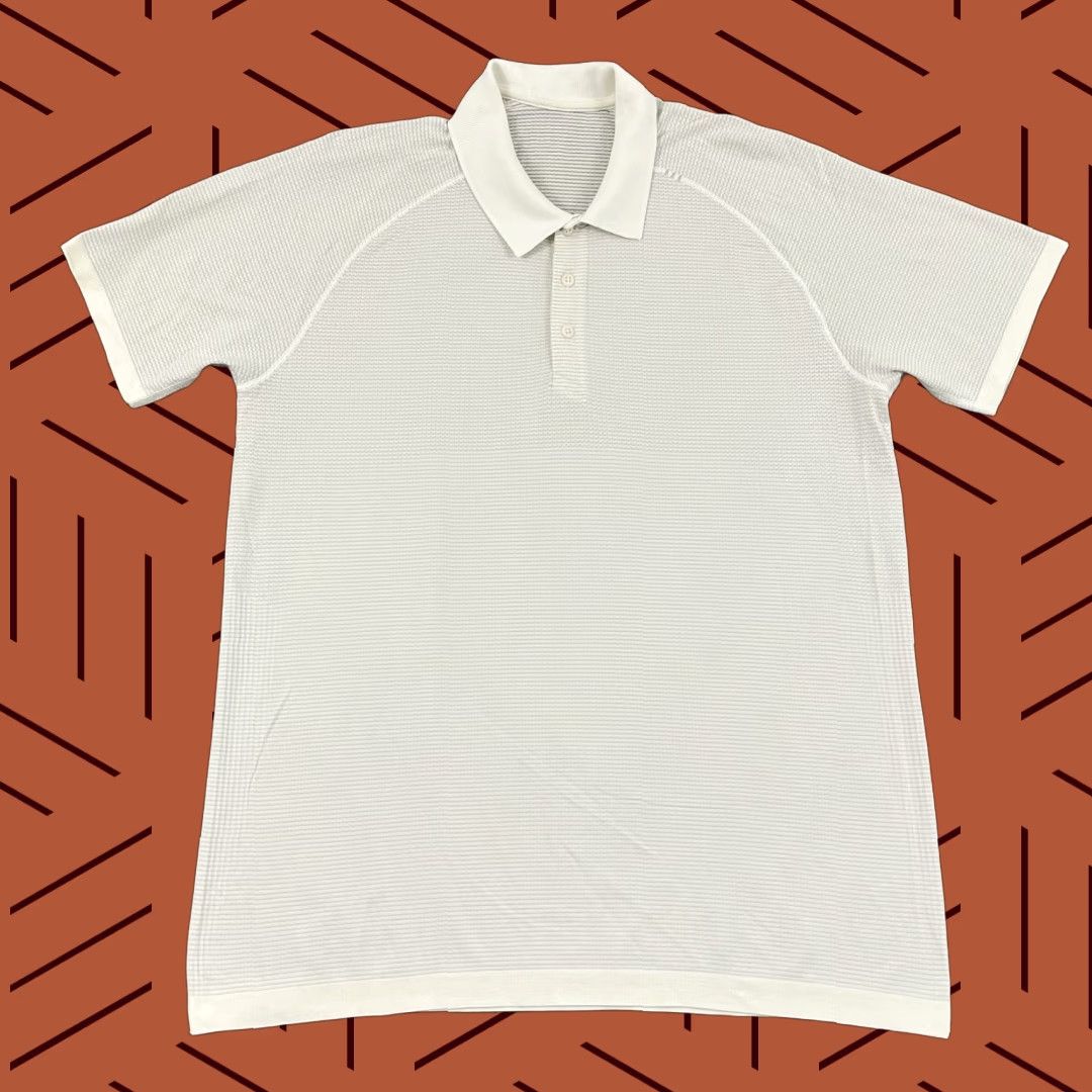 Lululemon Lululemon Metal Vent Polo Shirt Mens XL White Performance Golf Casual Preppy Shirt Polo Mens XL White Golf Preppy Metal Vent Tech Sports Size US XL / EU 56 / 4 - 1 Thumbnail