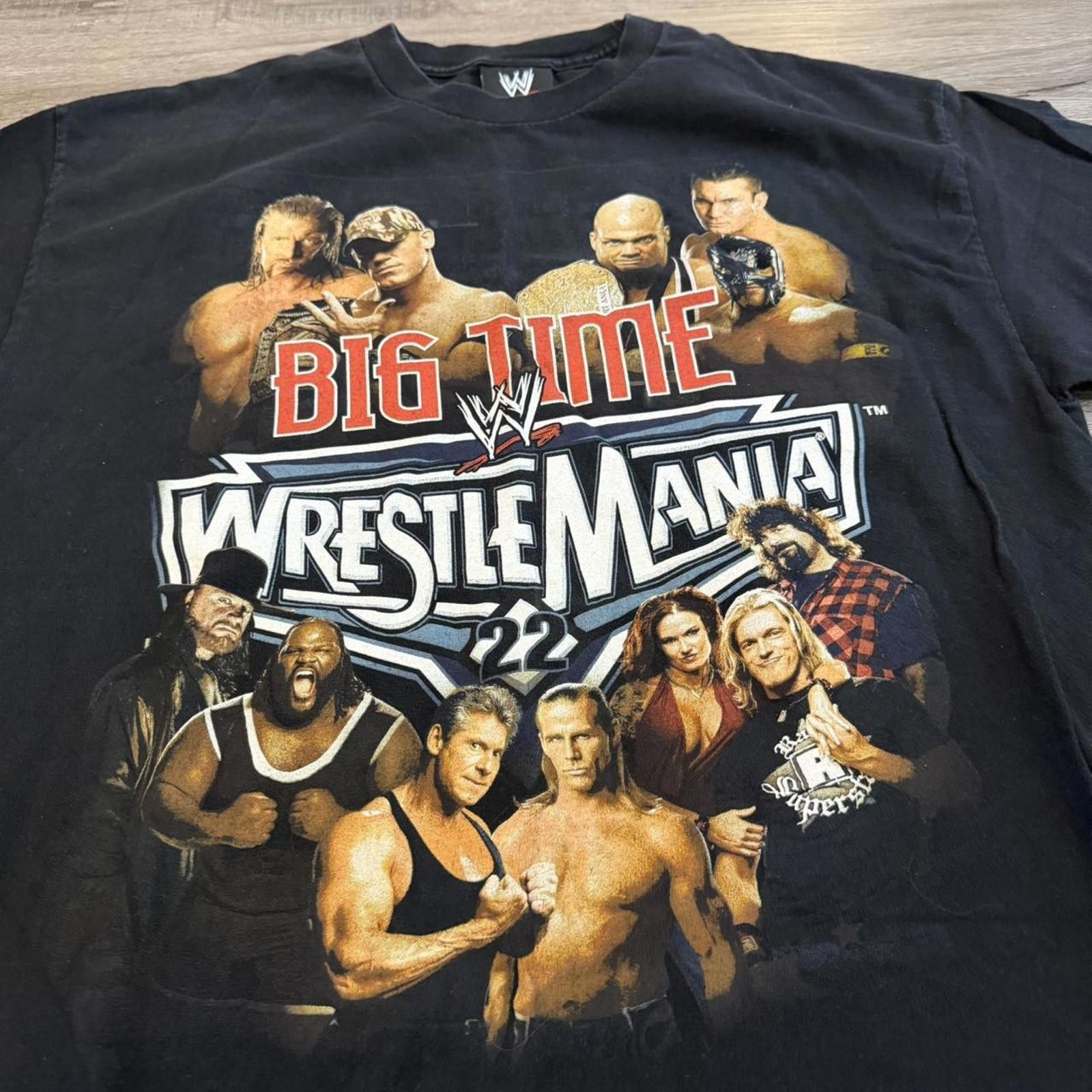 WWE Vintage big time wrestlemania 22 t shirt 06 XL chris benoit Size US XL / EU 56 / 4 - 2 Thumbnail