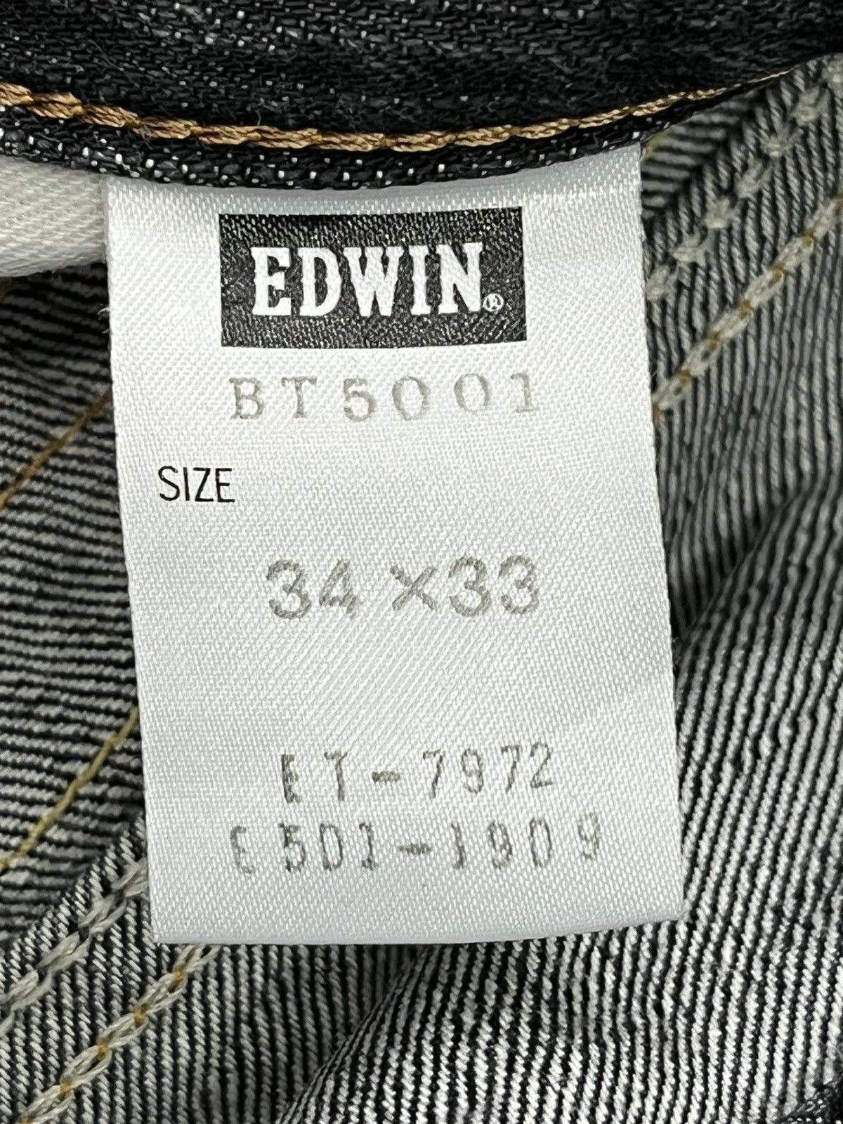 Edwin × Japanese Brand × Vintage FYE FLARE💥EDWIN BLUE TRIP Distressed Black MADE IN JAPAN💥 Size US 34 / EU 50 - 14 Thumbnail