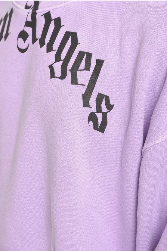 Palm Angels o1y0325 Logo Crewneck Sweatshirt in Purple Size US M / EU 48-50 / 2 - 2 Thumbnail