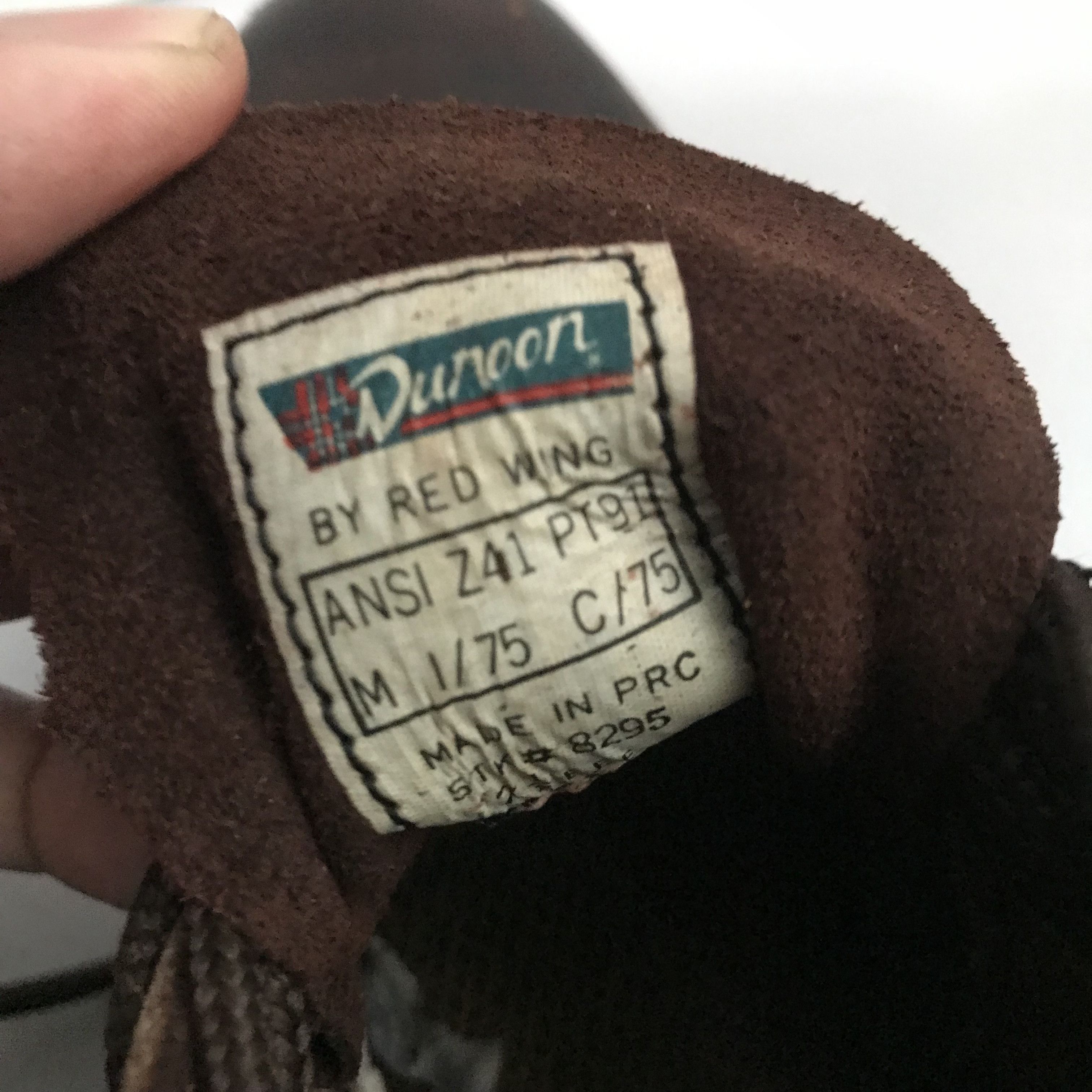 Red Wing Vintage Redwing Dunoon Us saxon Boot leather brown steel toe Size US 7.5 / EU 40-41 - 9 Thumbnail